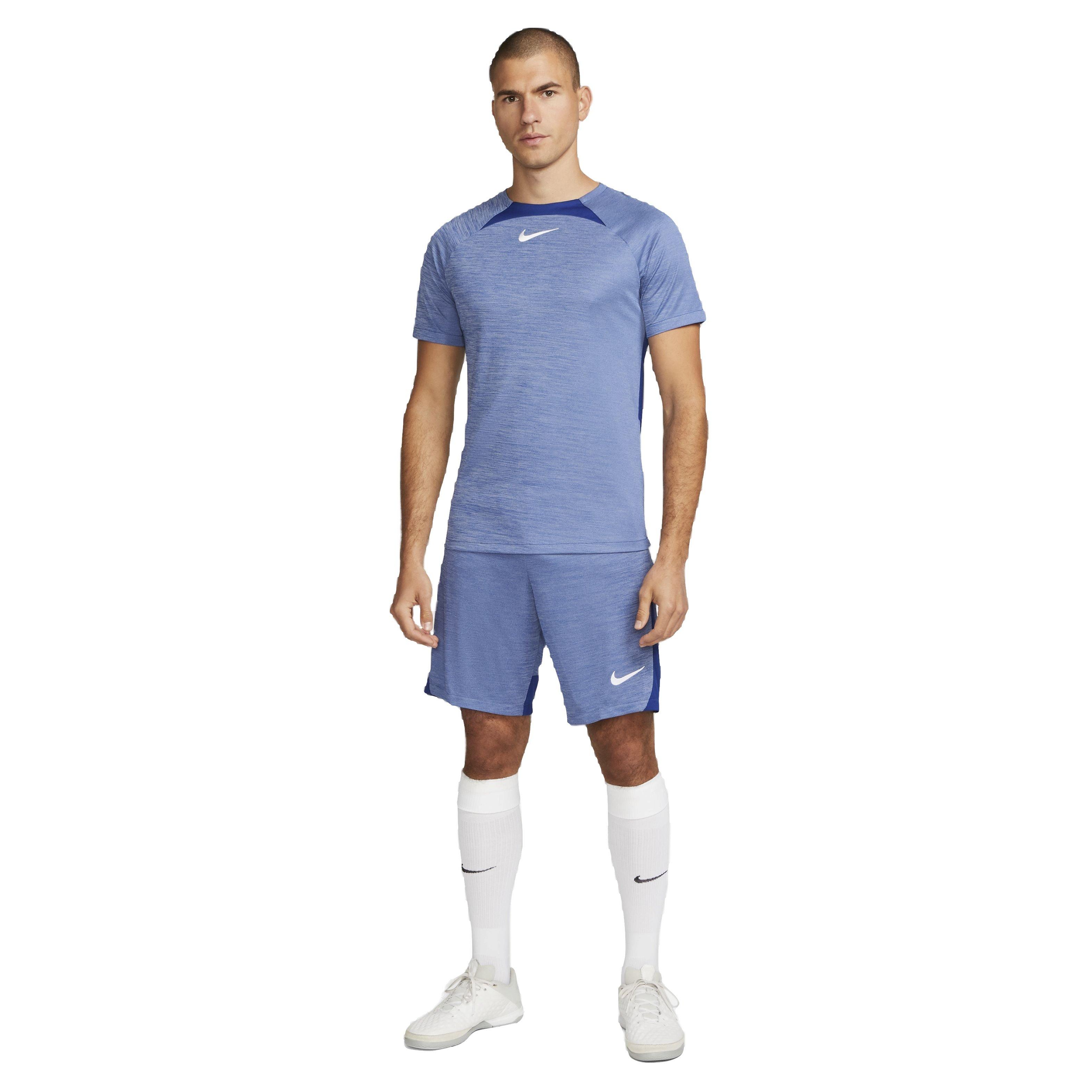 Nike Men's Dri-FIT Academy Short-Sleeve Soccer Top - Blue - BLUE Thumbnail View 5