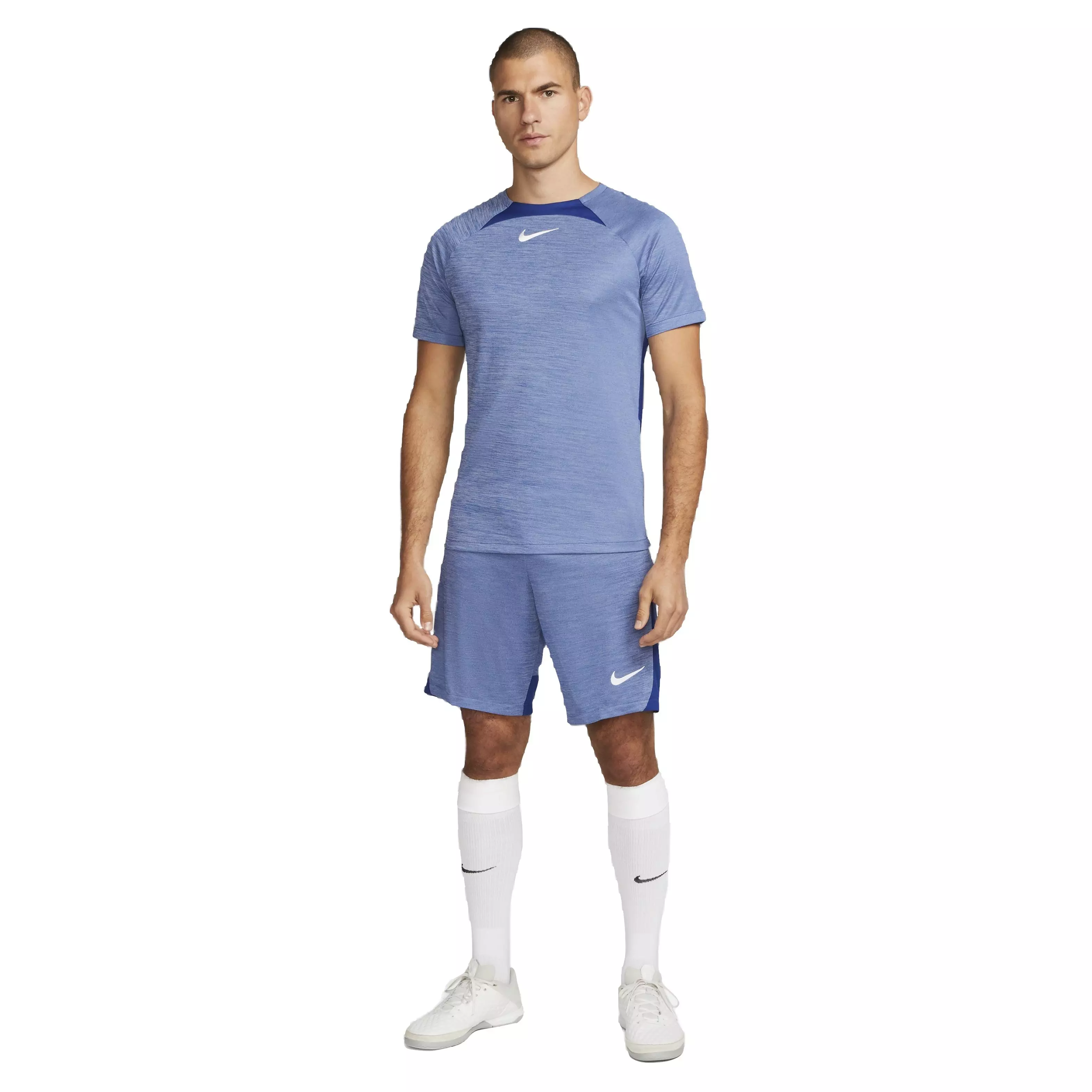Nike Men's Dri-FIT Academy Short-Sleeve Soccer Top - Blue - BLUE