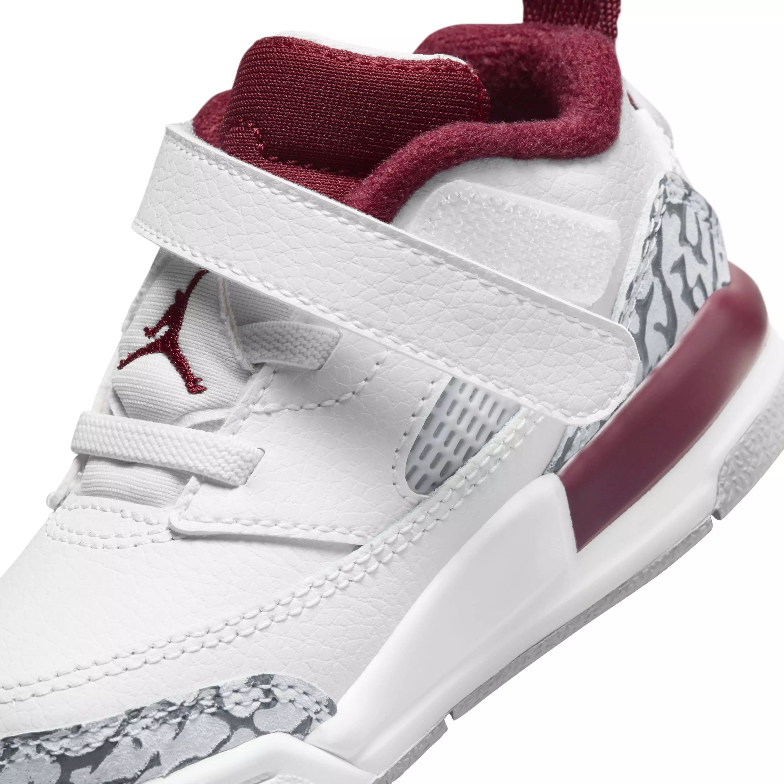 Jordan Spizike Low "White/Wolf Grey/Anthracite/Team Red" Infant Boys' Shoe - WHITE/GREY/ANTHRACITE/RED