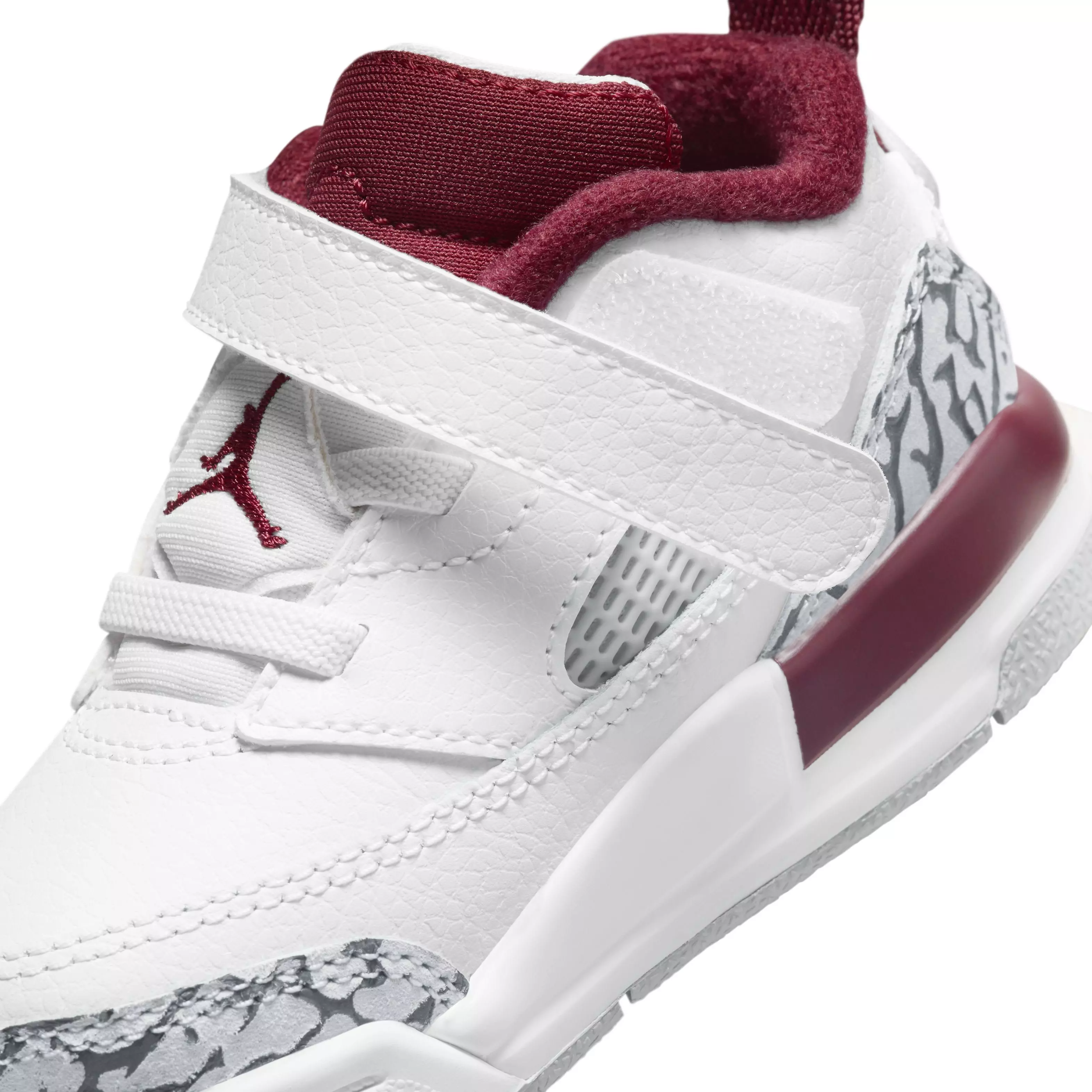 Jordan Spizike Low "White/Wolf Grey/Anthracite/Team Red" Infant Boys' Shoe - WHITE/GREY/ANTHRACITE/RED