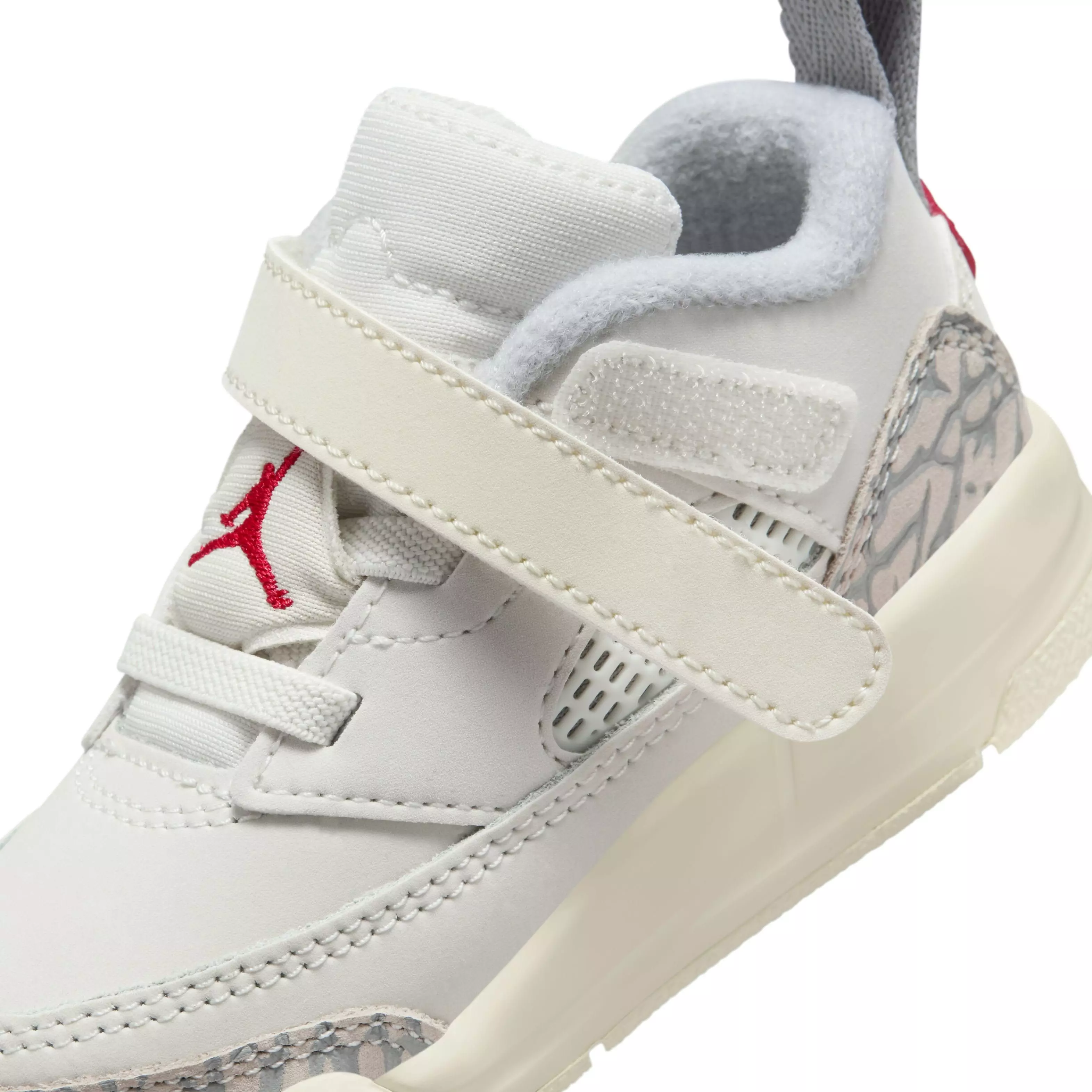 Jordan Spizike Low "Sail/Coconut Milk/Sandstone/University Red" Infant Boys' Shoe - SAIL/MILK/SANDSTONE/RED