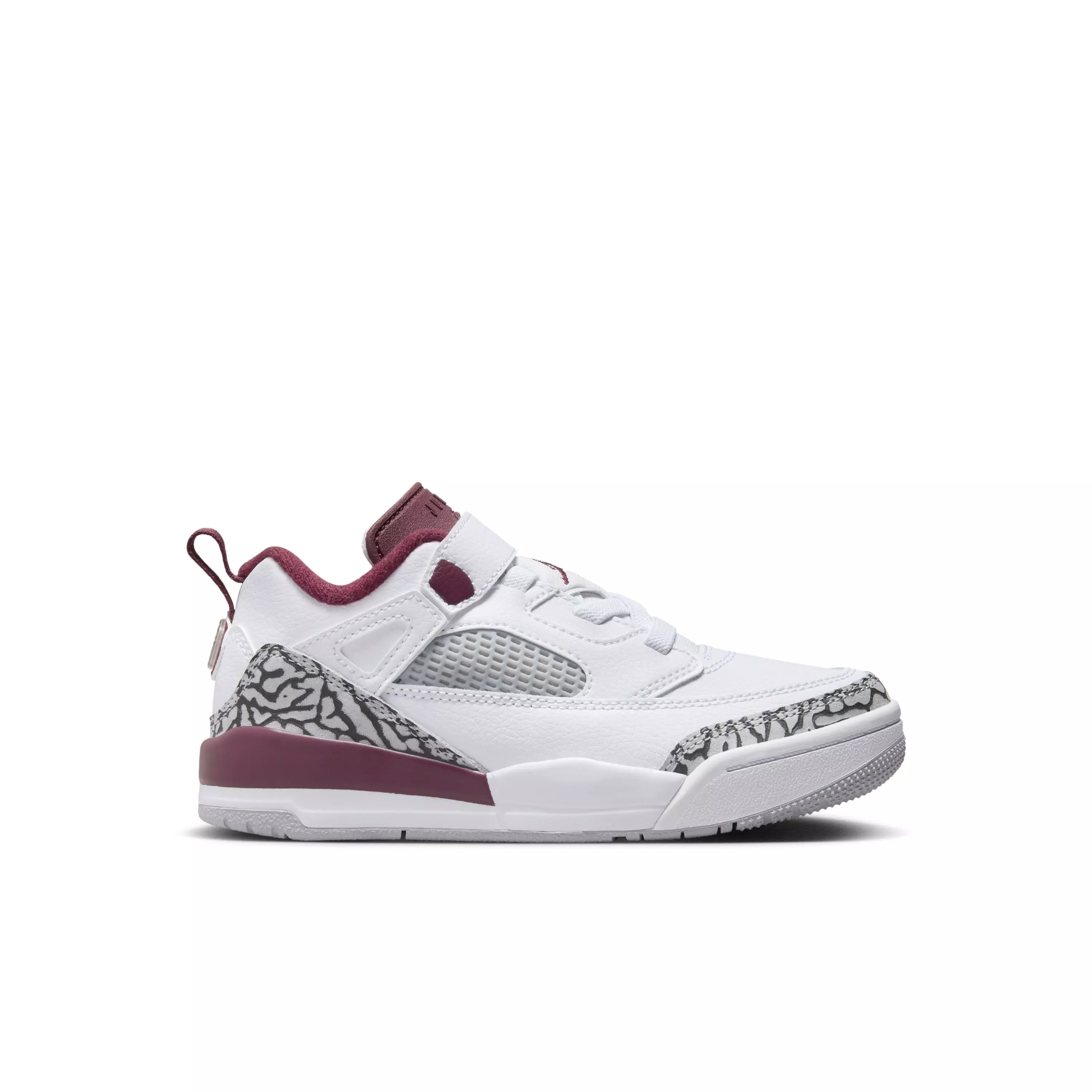 Jordan Spizike Low "White/Wolf Grey/Anthracite/Team Red" Preschool Boys' Shoe - WHITE/GREY/ANTHRACITE/RED