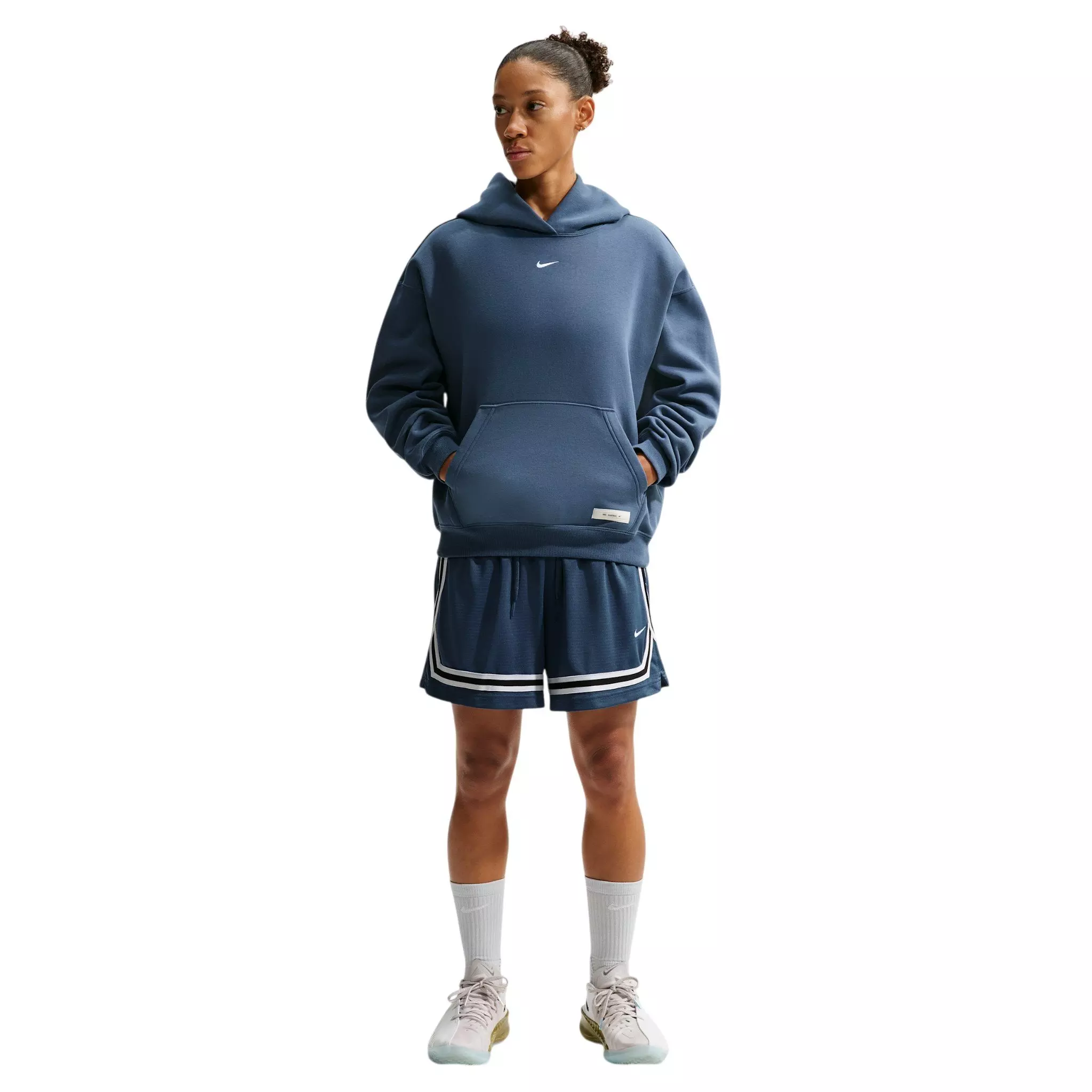Nike Women's Therma-FIT Basketball Performance Hoodie - Slate Blue - SLATE BLUE