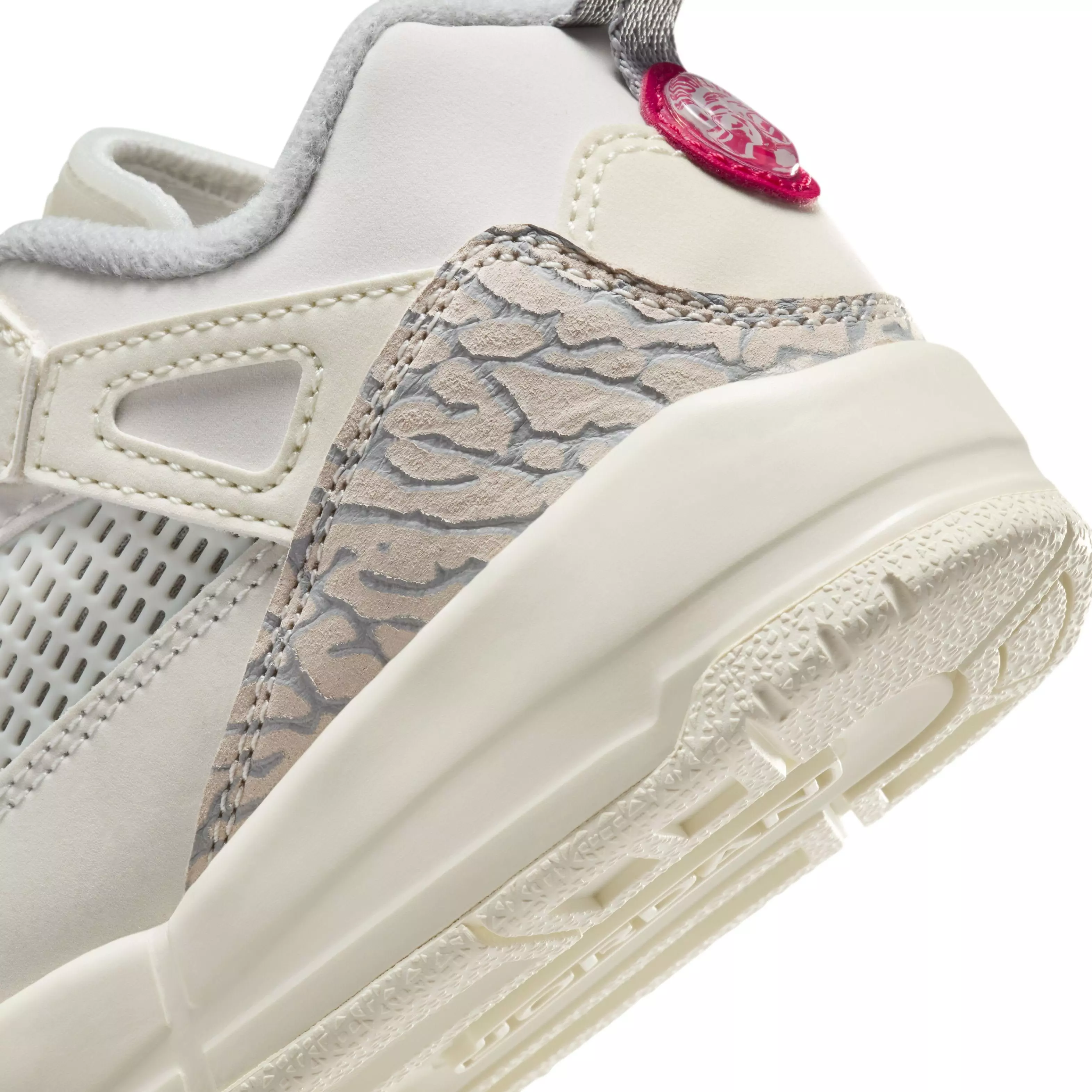 Jordan Spizike Low "Sail/Coconut Milk/Sandstone/University Red" Preschool Boys' Shoe - SAIL/MILK/SANDSTONE/RED