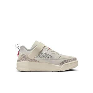 Jordan Spizike Low "Sail/Coconut Milk/Sandstone/University Red" Preschool Boys' Shoe