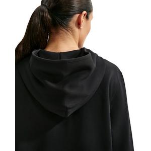 Nike Women's Studio Fleece Sport Dri-FIT Pullover Hoodie - Black/White