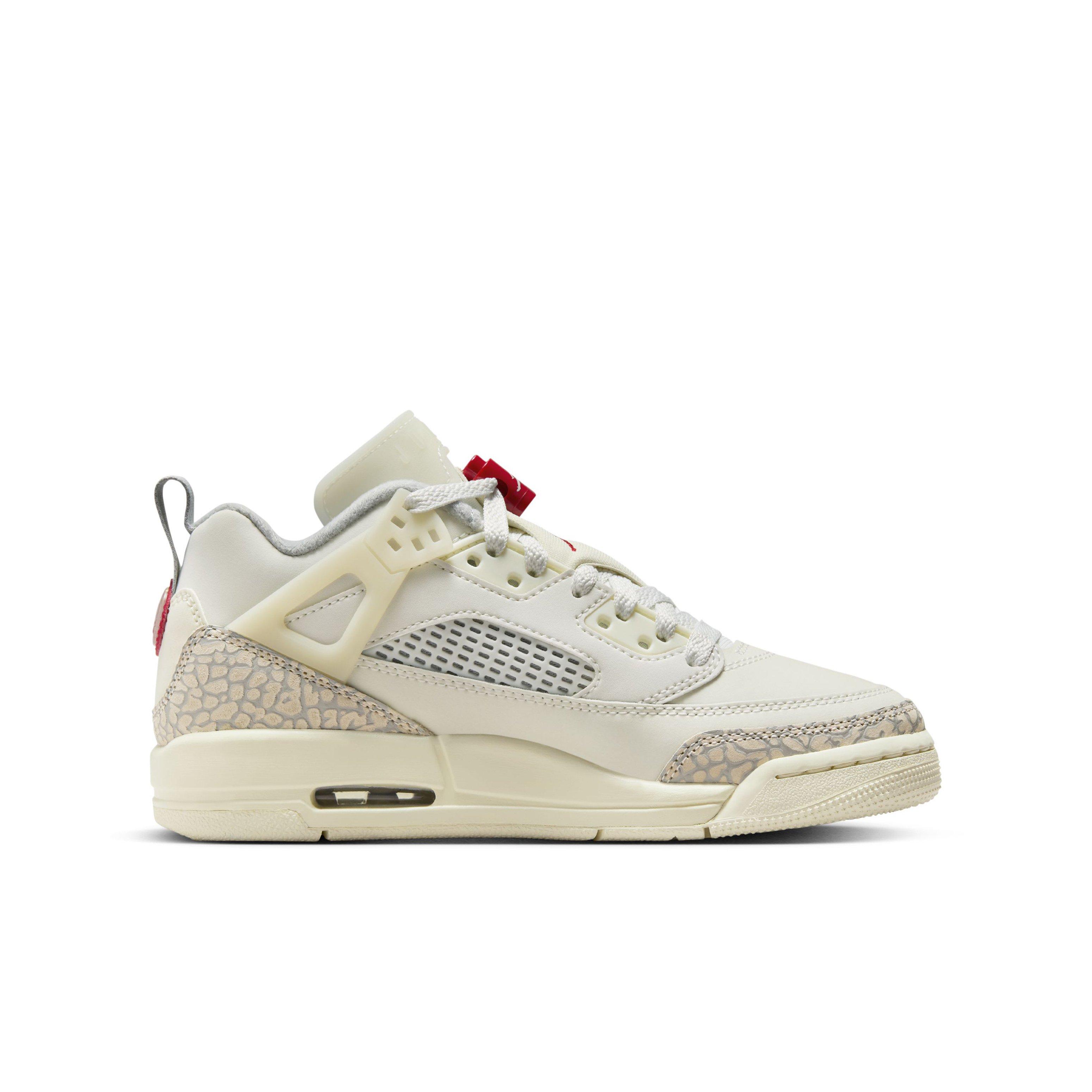 Jordan Spizike Low "Sail/Coconut Milk/Sandstone/University Red" Grade School Boys' Shoe - SAIL/MILK/SANDSTONE/RED Thumbnail View 1