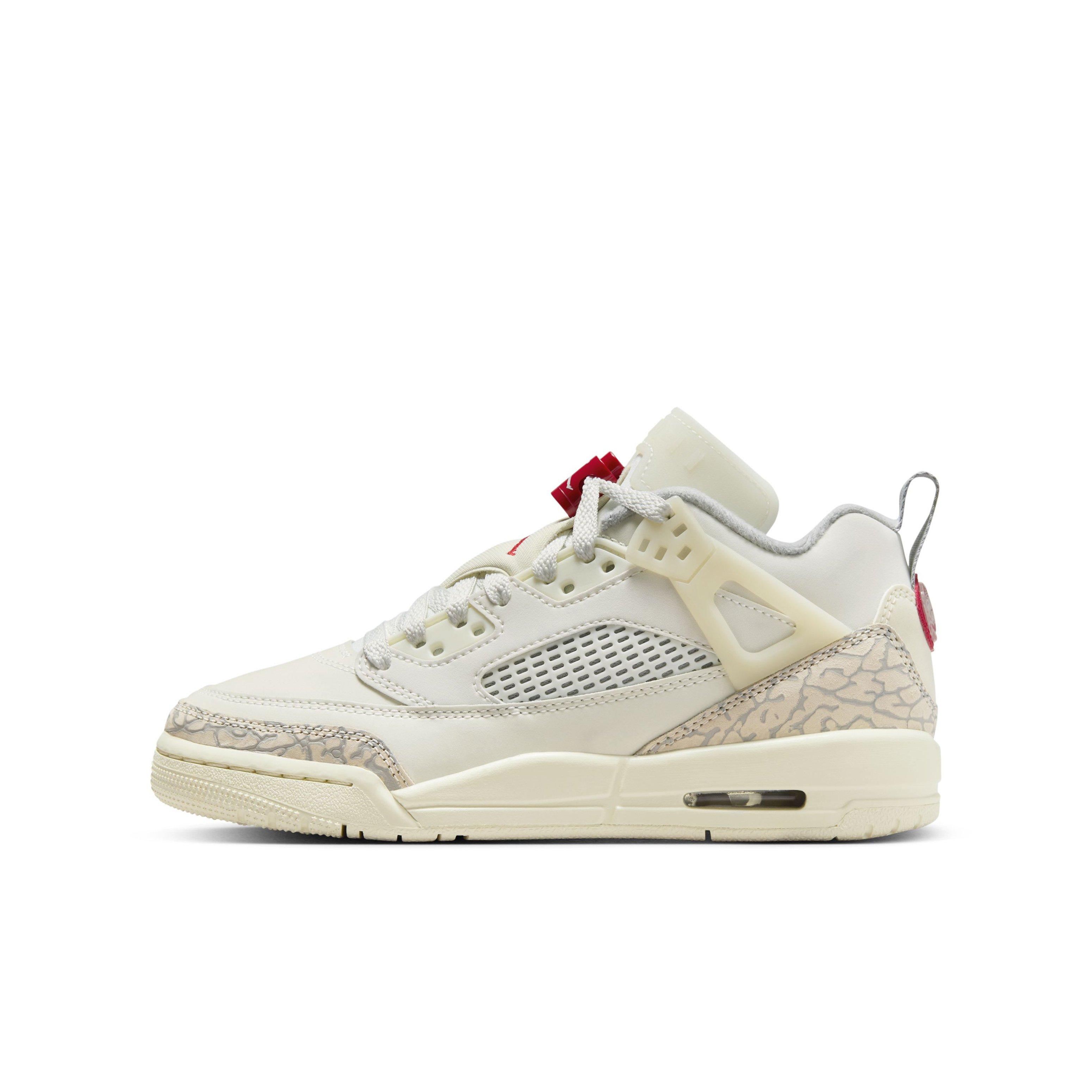 Jordan Spizike Low "Sail/Coconut Milk/Sandstone/University Red" Grade School Boys' Shoe - SAIL/MILK/SANDSTONE/RED Thumbnail View 2