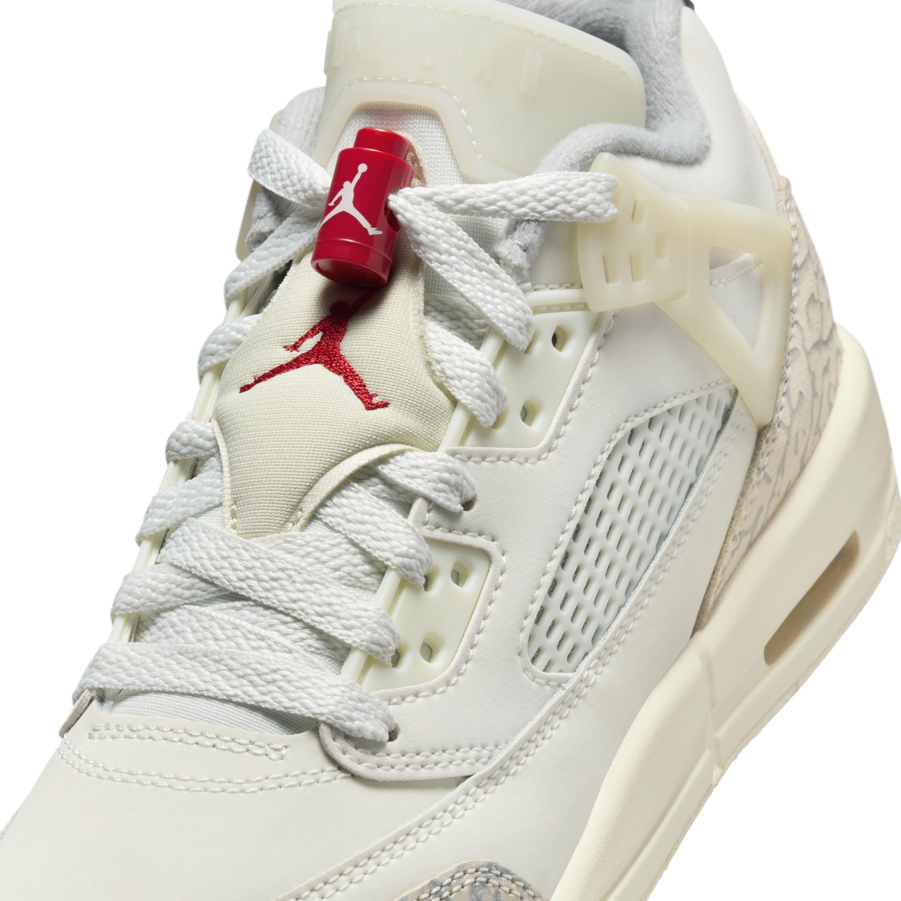 Jordan Spizike Low "Sail/Coconut Milk/Sandstone/University Red" Grade School Boys' Shoe - SAIL/MILK/SANDSTONE/RED Thumbnail View 7