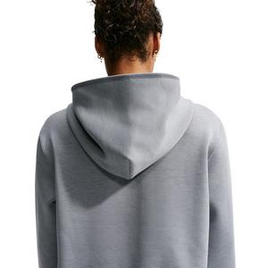 Nike Women's Studio Fleece Sport Dri-FIT Pullover Hoodie - Grey/White - GREY/WHITE