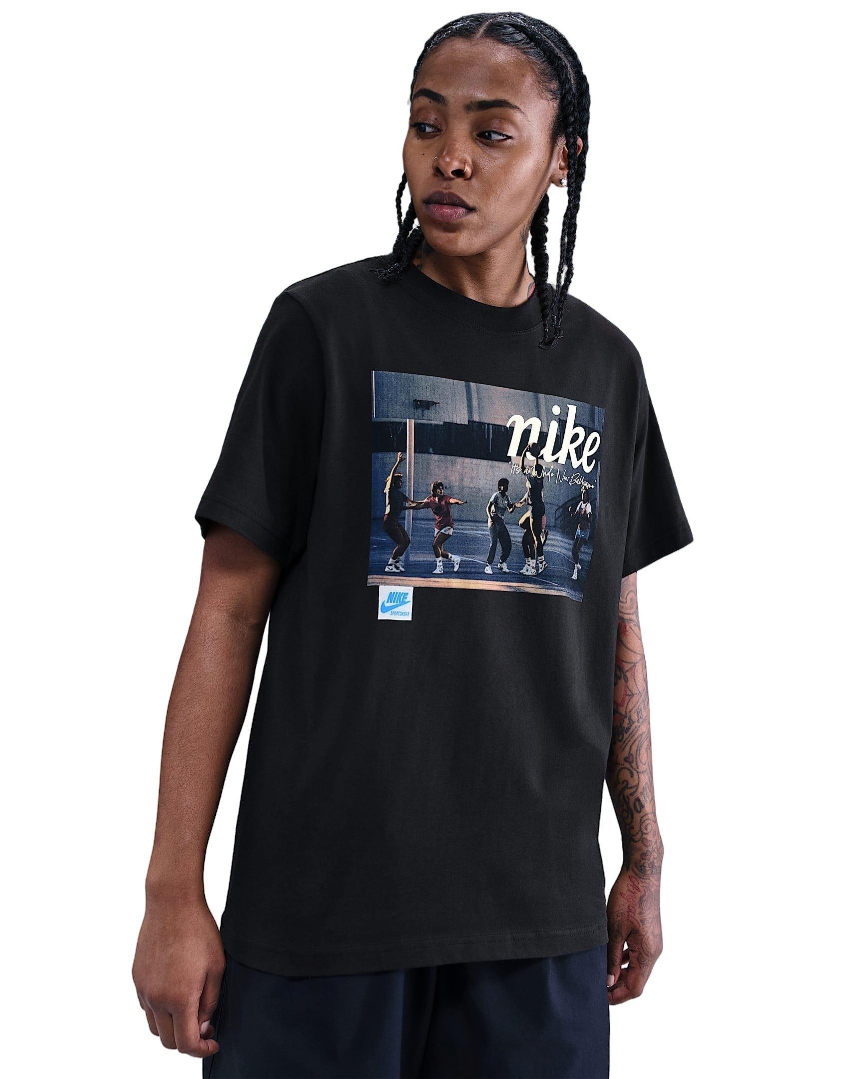 Nike Women's Basketball Photo Tee -Black - BLACK Thumbnail View 1