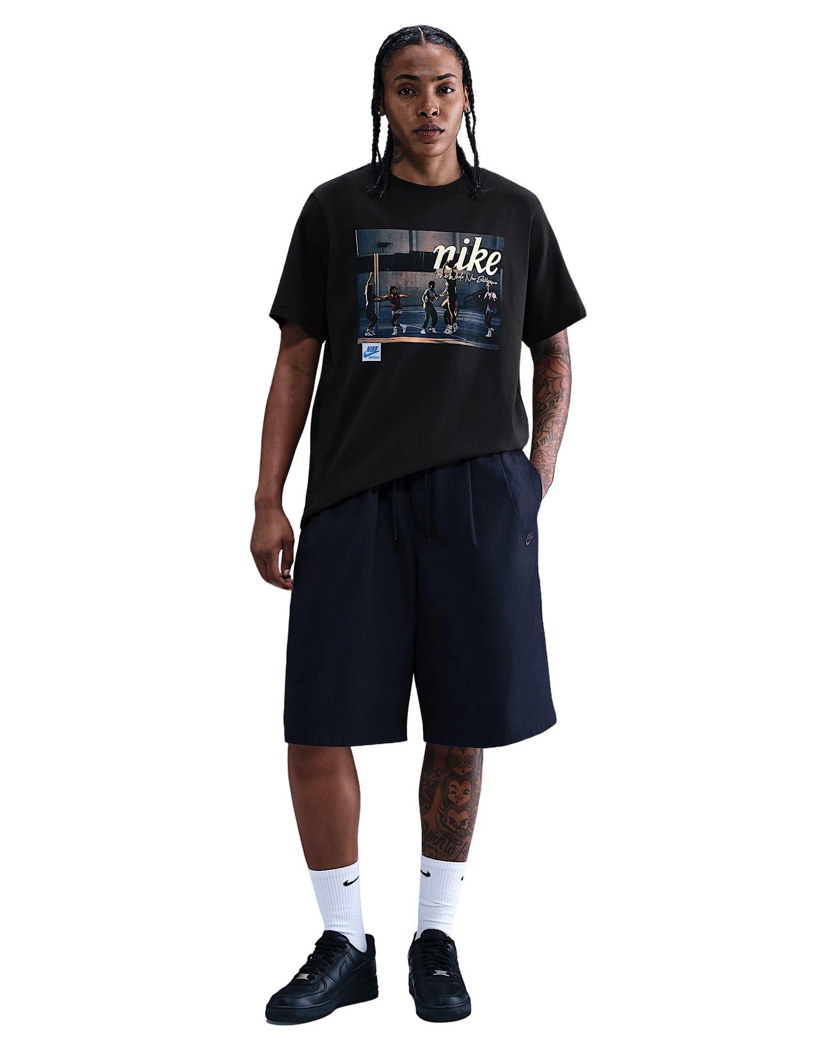 Nike Women's Basketball Photo Tee -Black - BLACK Thumbnail View 4