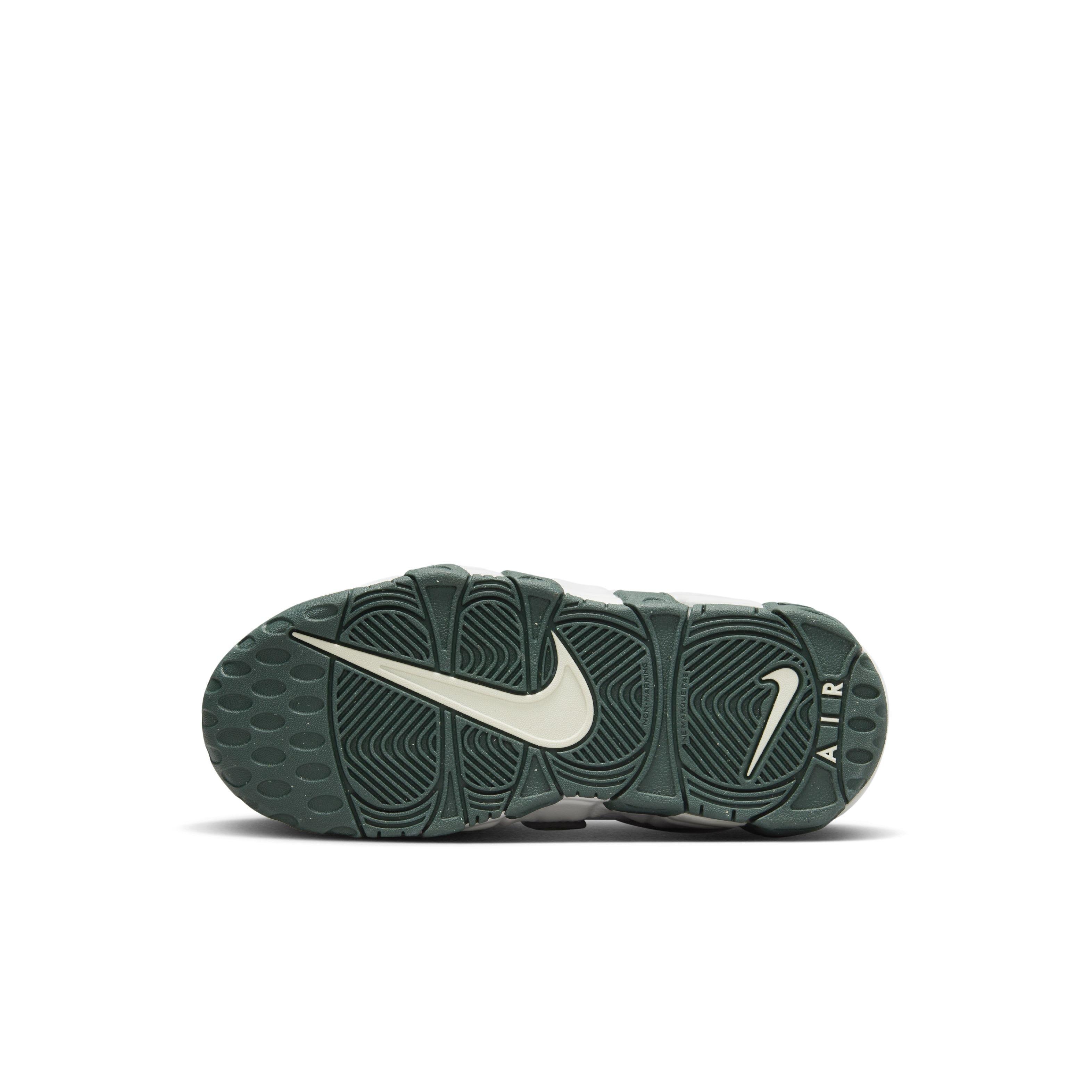 Nike Air More Uptempo Preschool Boys' "White/Vintage Green/Summit White/Sea Glass" Shoe