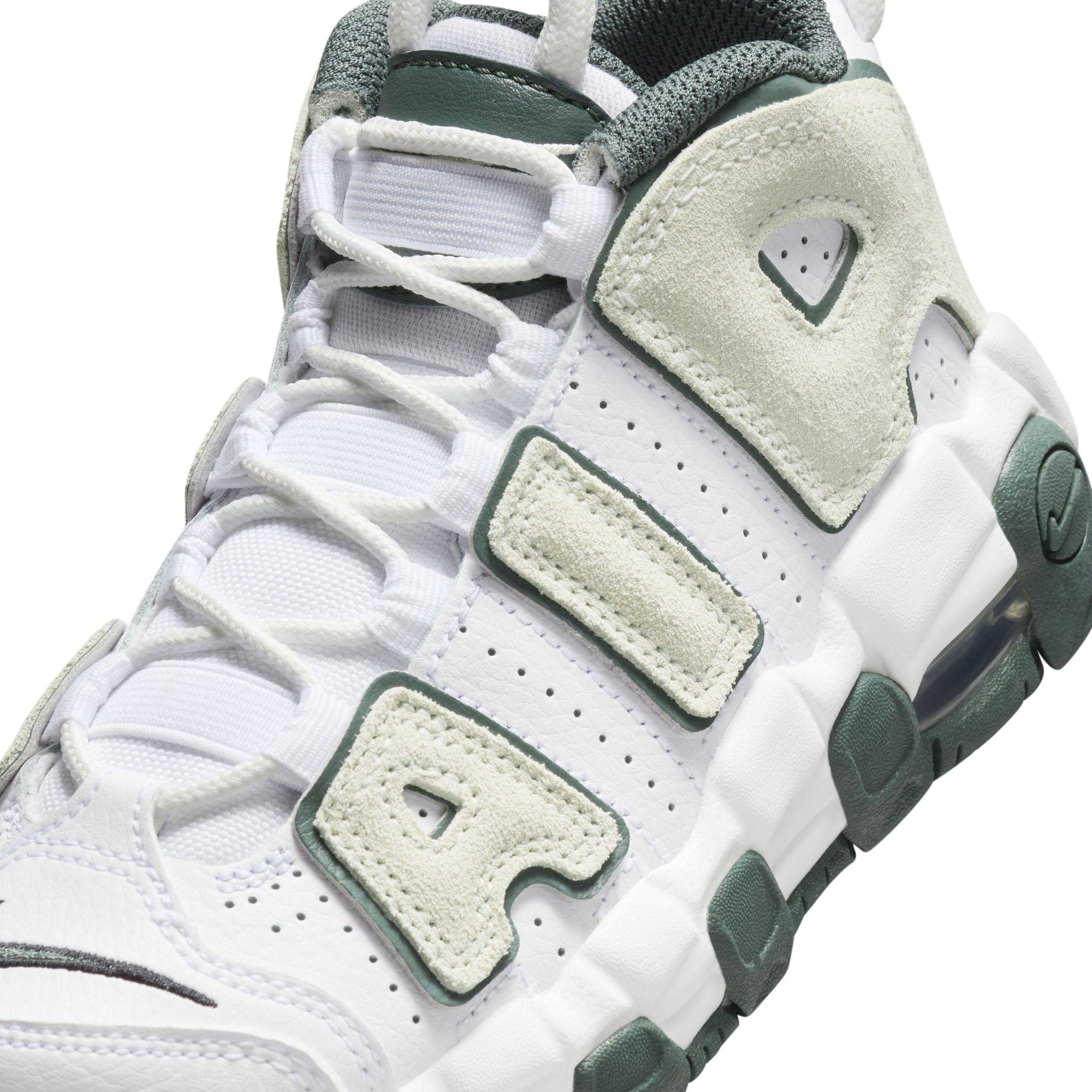 Nike Air More Uptempo Preschool Boys' "White/Vintage Green/Summit White/Sea Glass" Shoe