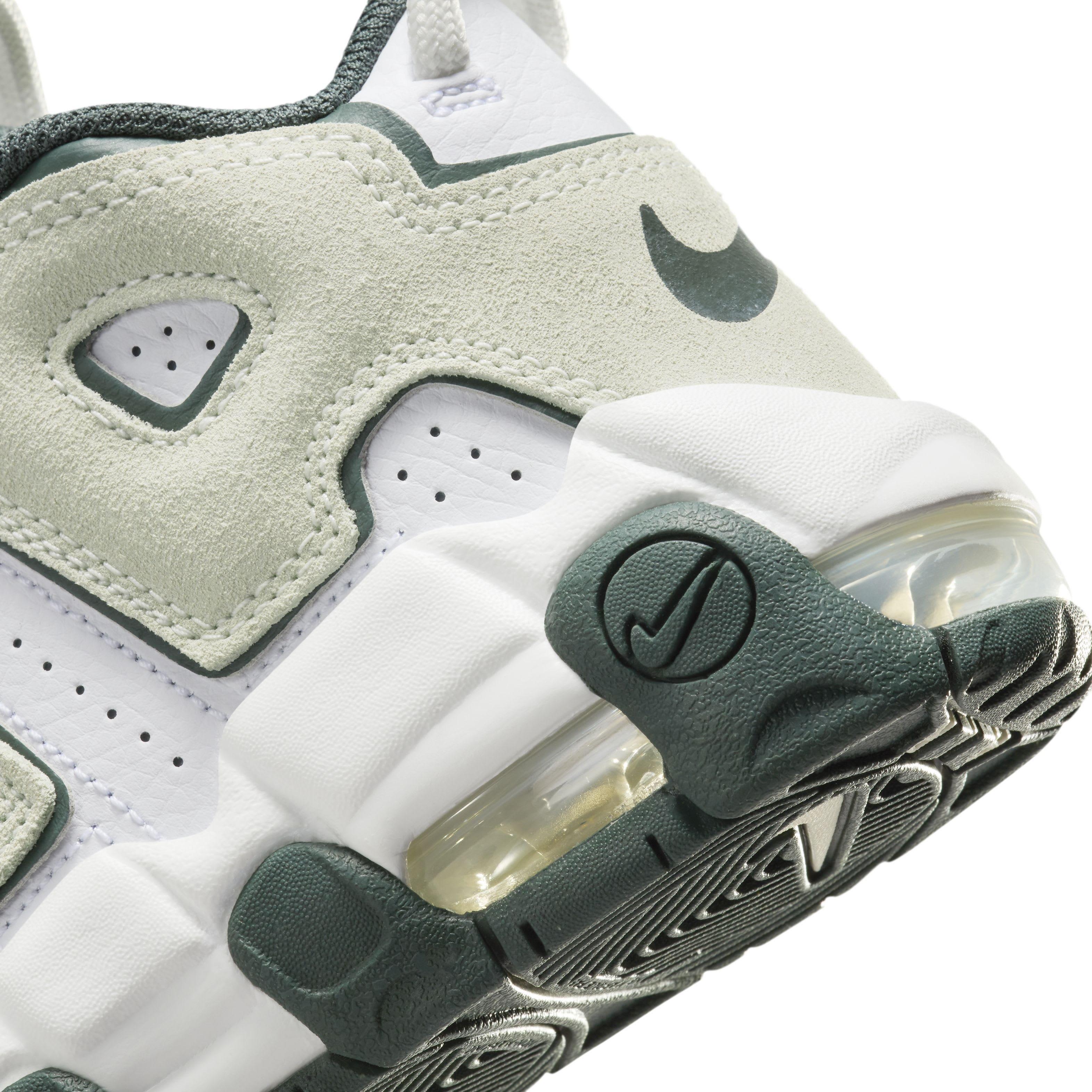 Nike Air More Uptempo Preschool Boys' "White/Vintage Green/Summit White/Sea Glass" Shoe