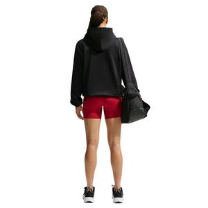 Nike Women's Studio Fleece Sport Therma-FIT Pullover Hoodie - Black - BLACK