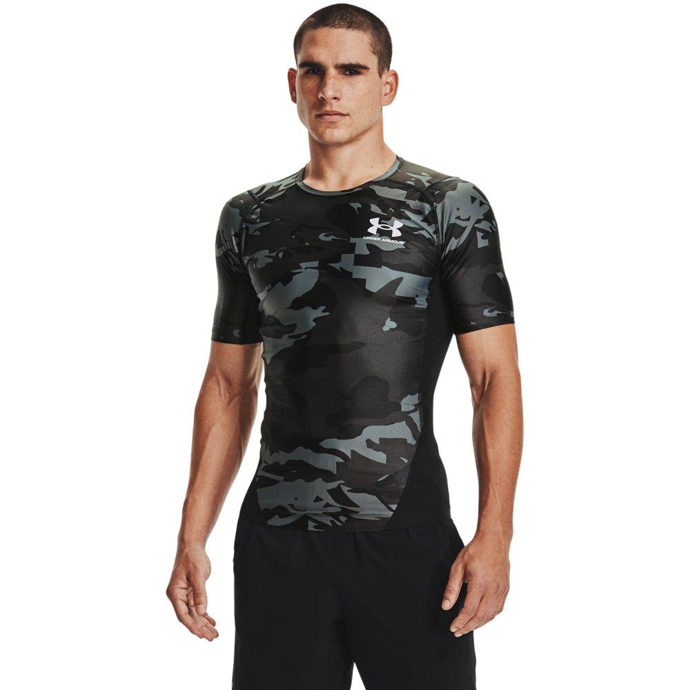 Under Armour Men\'s UA IsoChill Compression Printed Short Sleeve Shirt