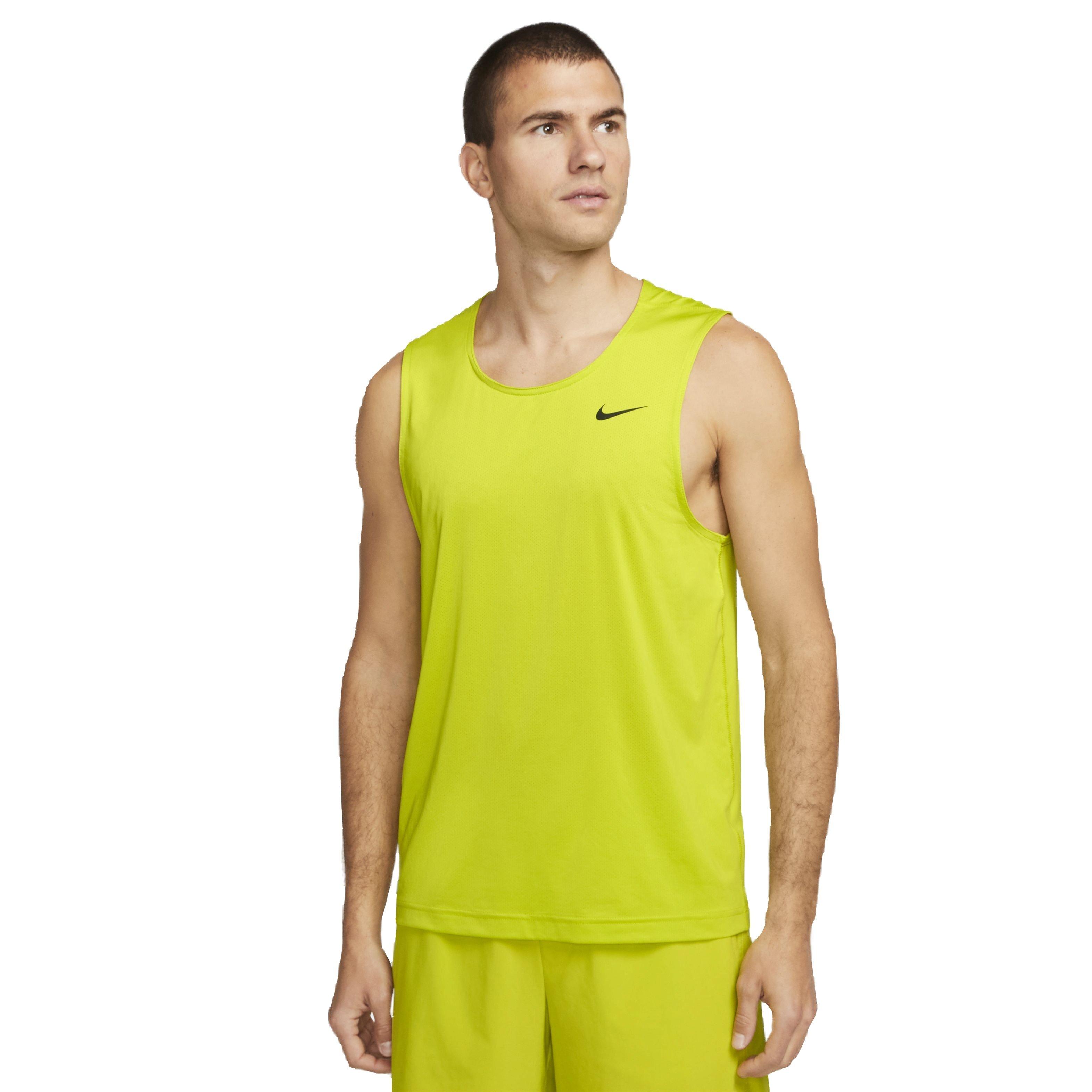 Nike Men's Dri-FIT Ready Fitness Tank - GREEN Thumbnail View 1