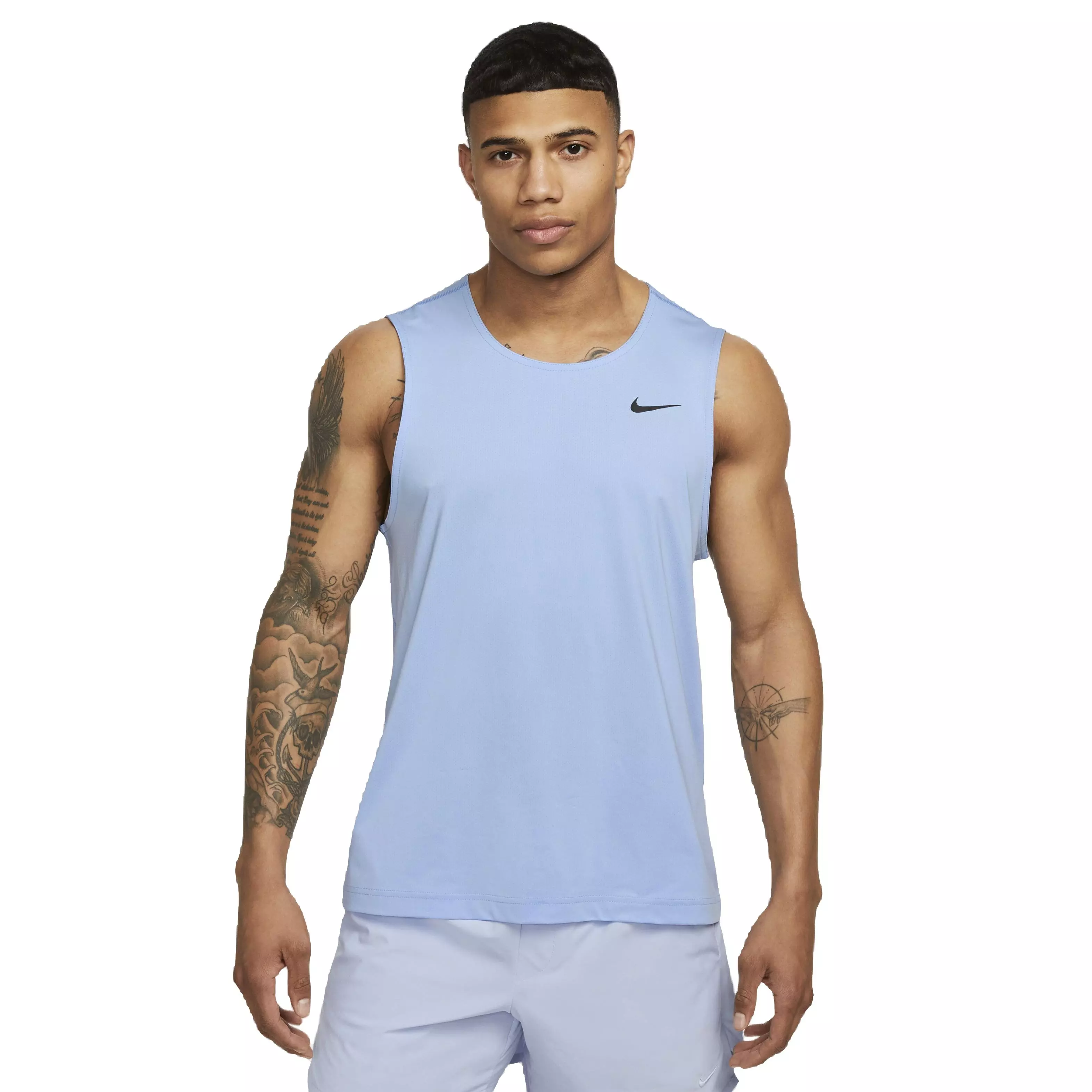Nike Men's Dri-FIT Ready Fitness Tank - LT BLUE