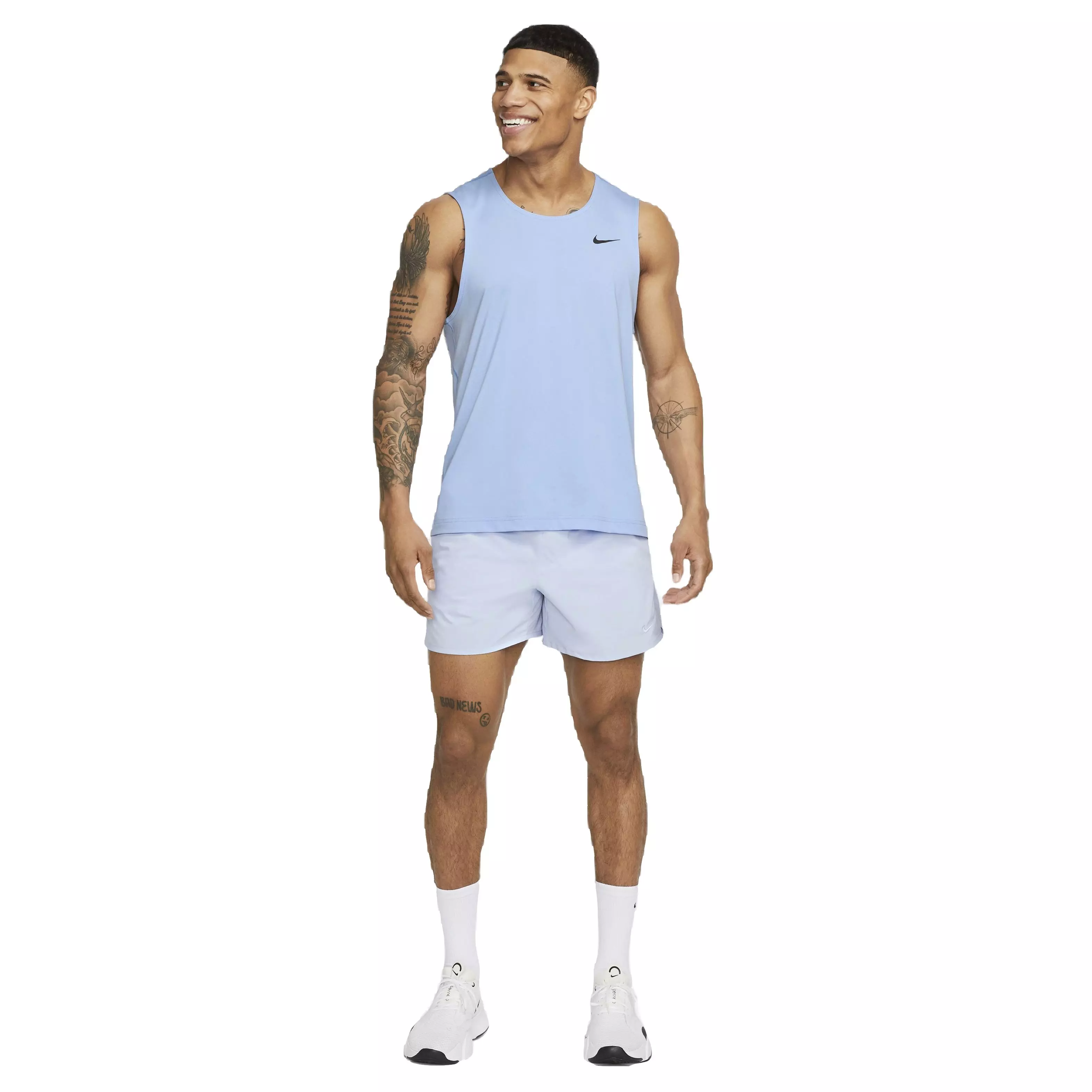 Nike Men's Dri-FIT Ready Fitness Tank - LT BLUE