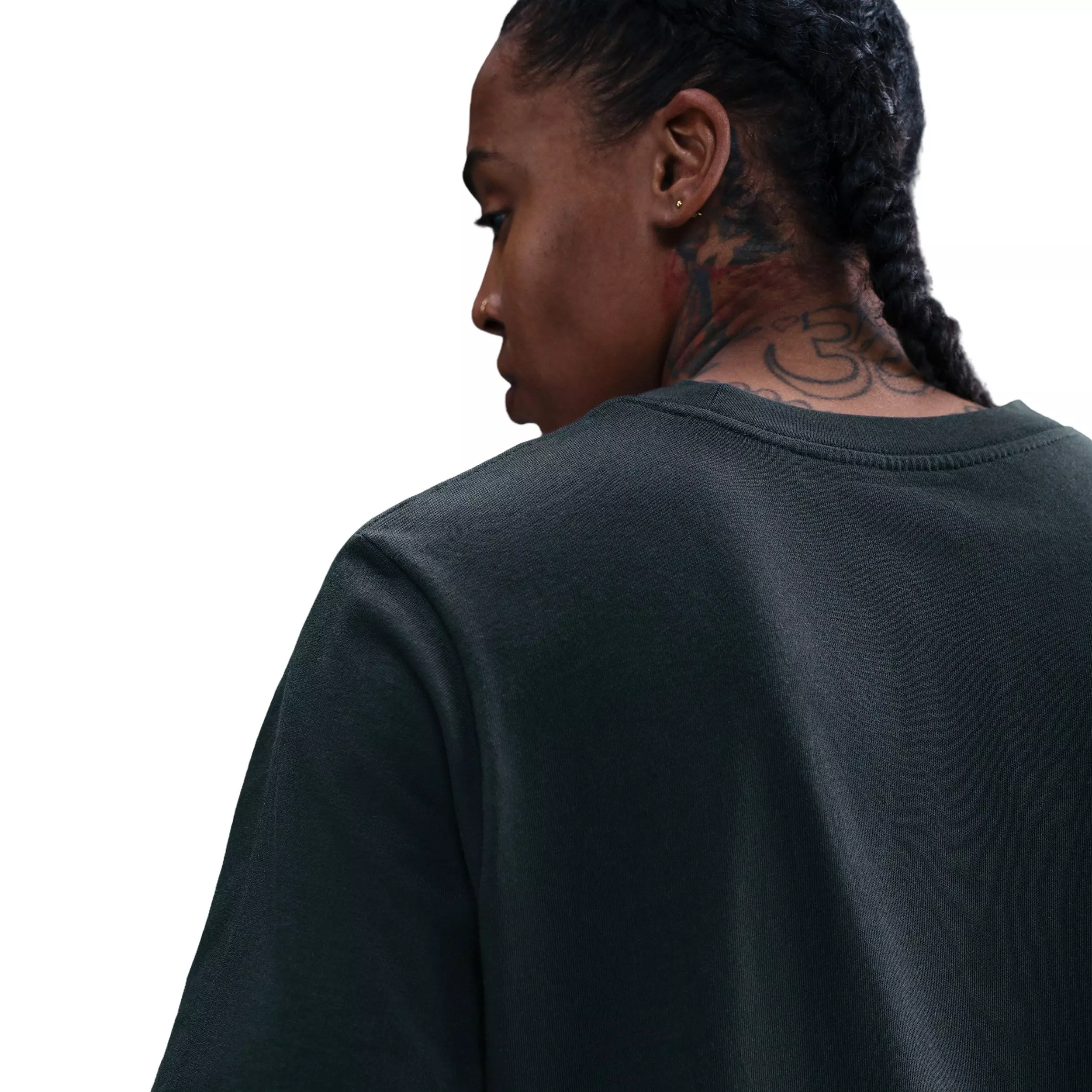 Nike Women's Basketball Photo Tee - Seaweed Green - SEAWEED GREEN