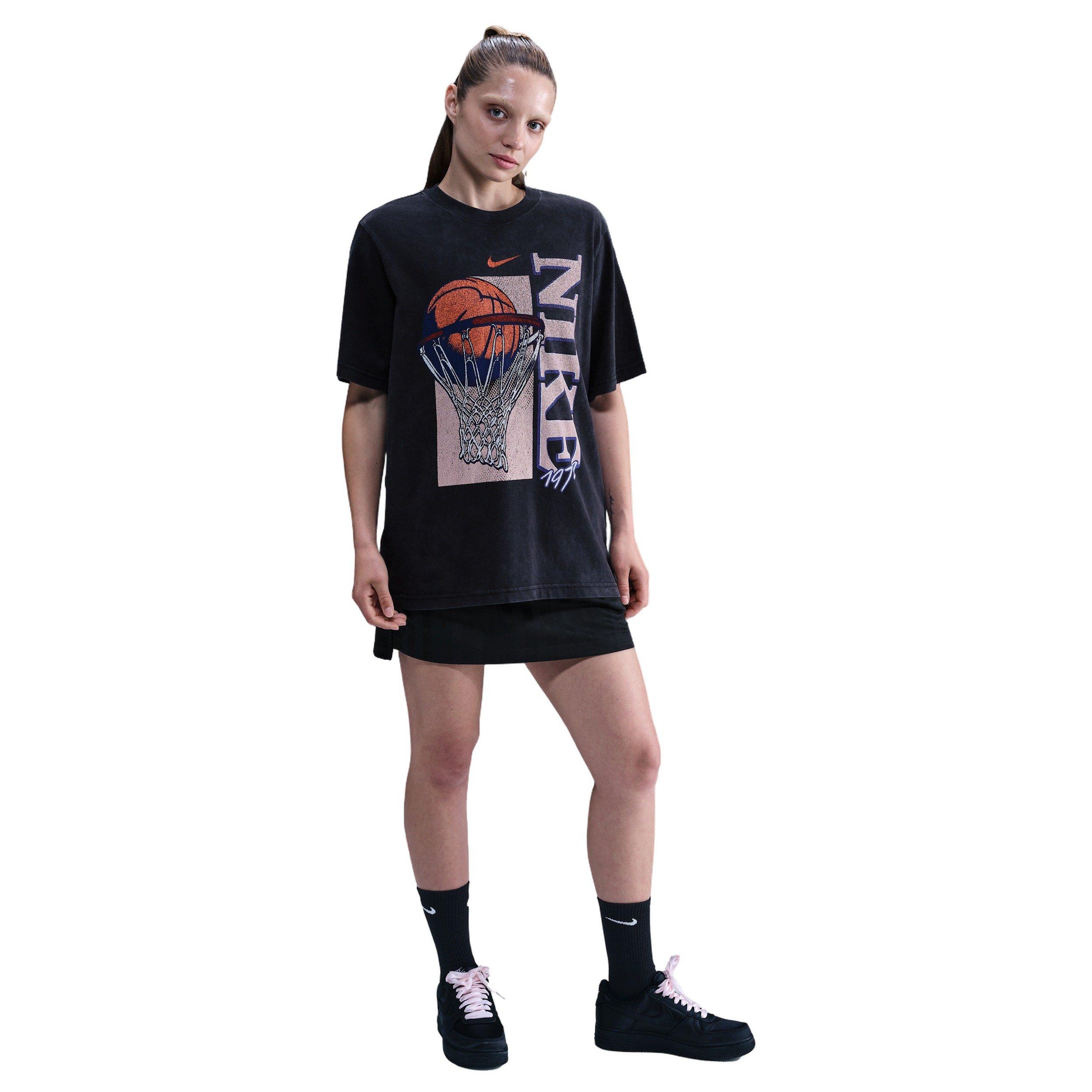 Nike Women's Basketball Vintage Lockup Tee - Black - BLACK Thumbnail View 4