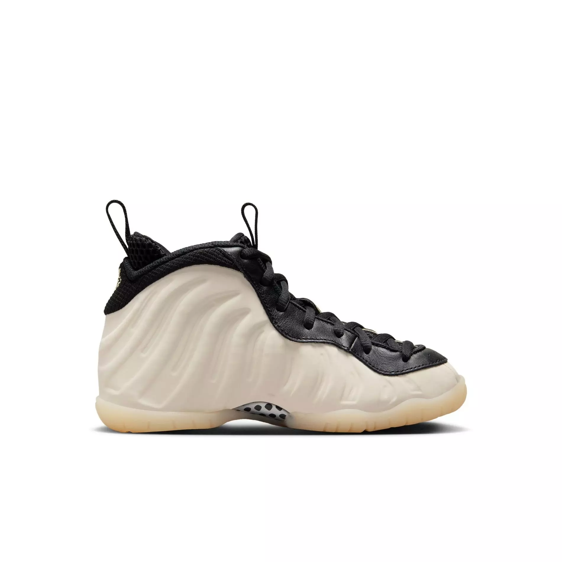 Nike Little Posite One "Black/Team Gold/Light Orewood Brown/Chrome" Preschool Boys' Shoe - BLACK/GOLD/LT BROWN/CHROME