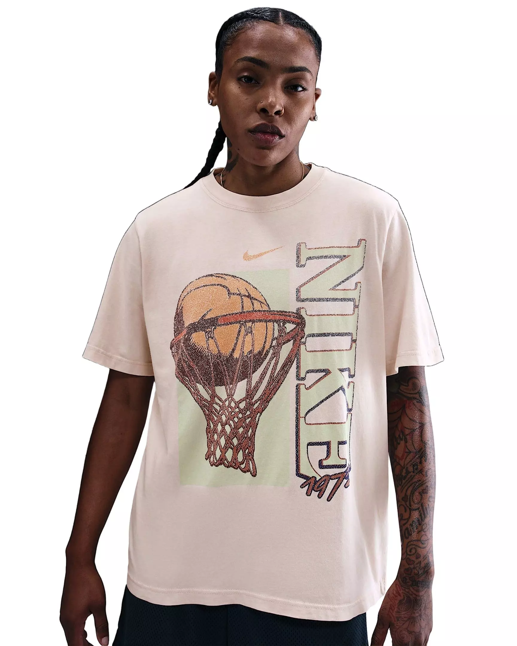 Nike Women's Basketball Vintage Lockup Tee - Lt Pink - LT PINK
