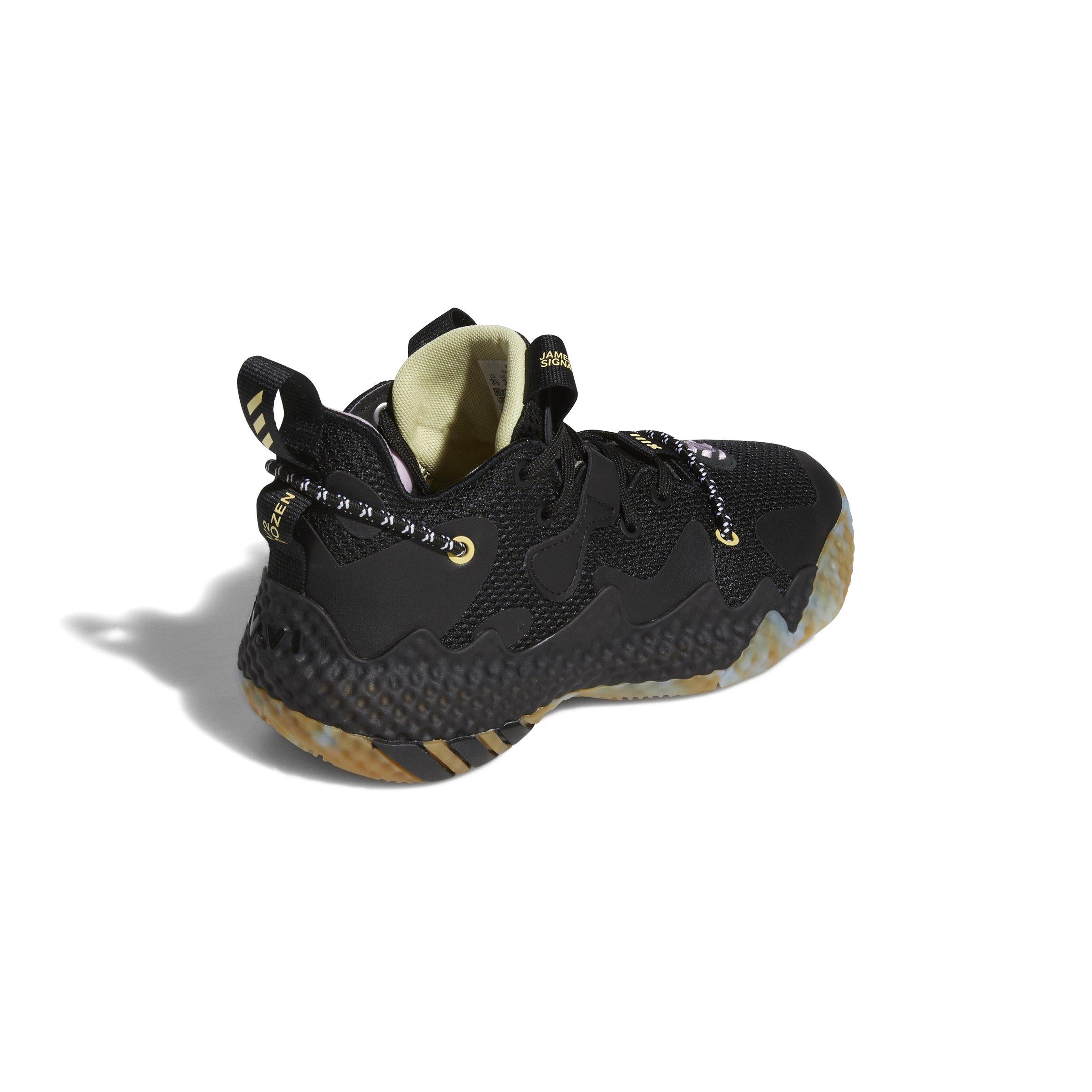 adidas Harden Vol. 6 "Core Black/Core Black/Bliss Blue" Grade School Boys' Basketball Shoe - BLACK/BLACK/BLUE Thumbnail View 4