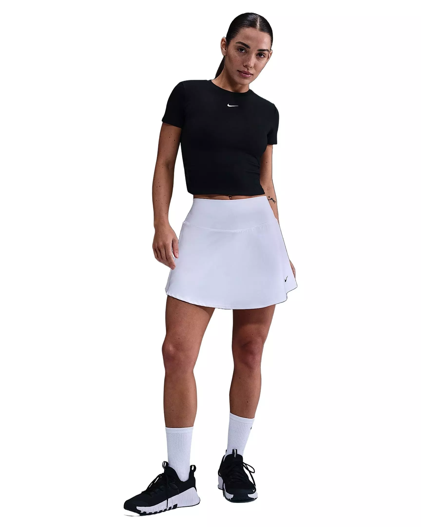 Nike Women's One Dri-FIT Short-Sleeve Top -Black - BLACK