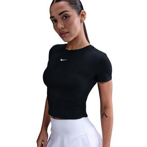 Nike Women's One Dri-FIT Short-Sleeve Top -Black
