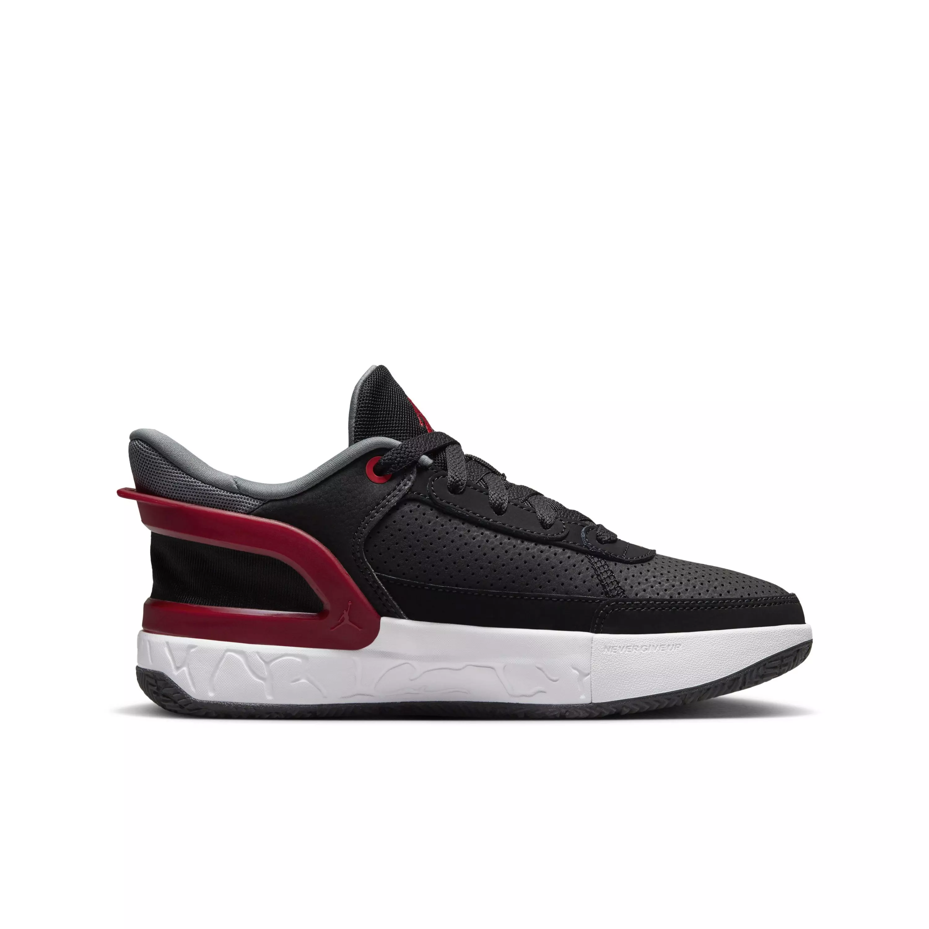 Jordan Day1 EasyOn "Black/Cool Grey/White/University Red" Grade School Boys' Shoe - BLACK/GREY/WHITE/RED