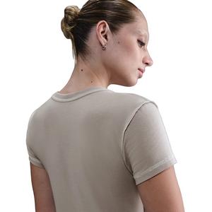 Nike Women's Sportswear Chill Knit Slim Cropped Top -Grey