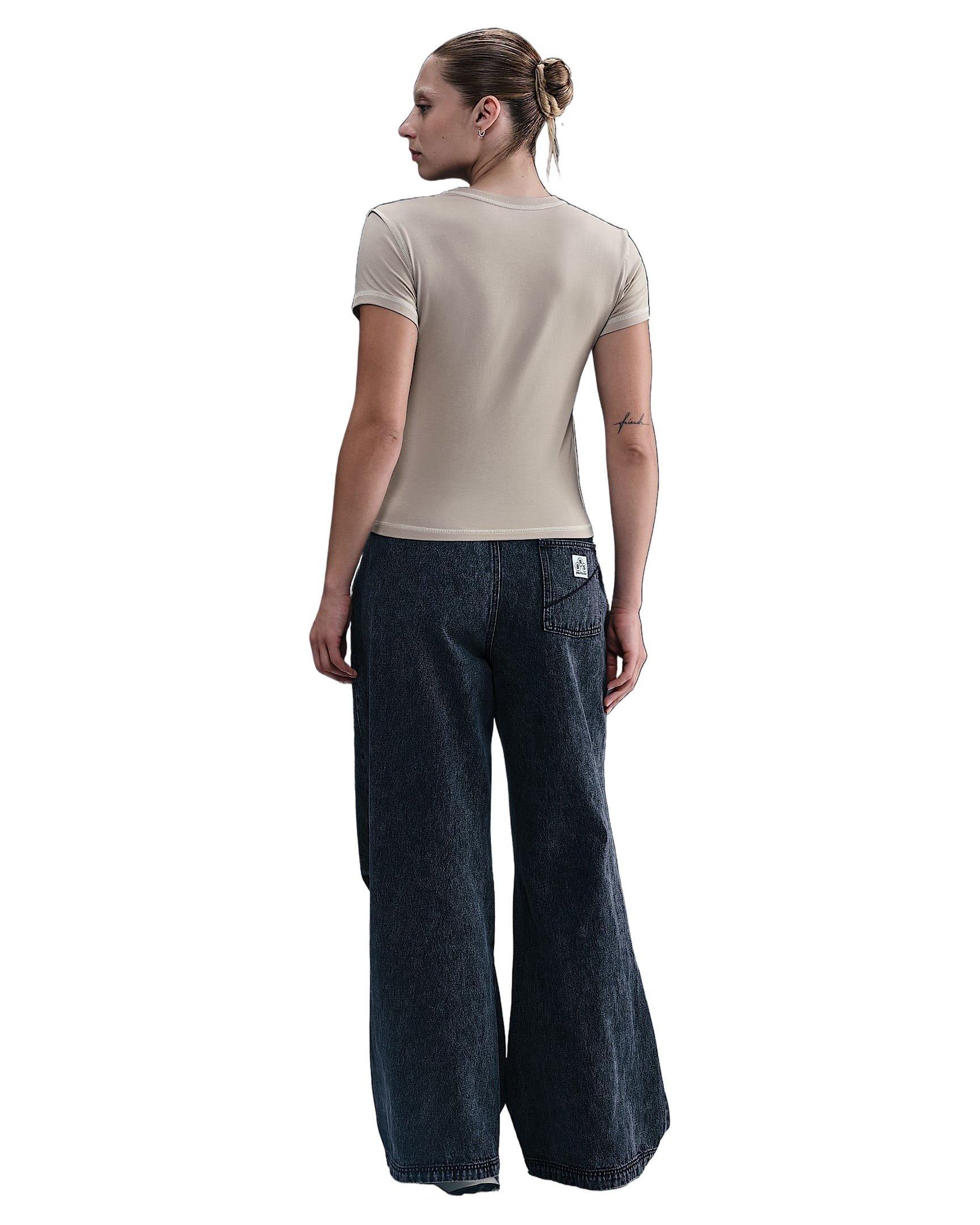 Nike Women's Sportswear Chill Knit Slim Cropped Top - Grey - GREY Thumbnail View 5