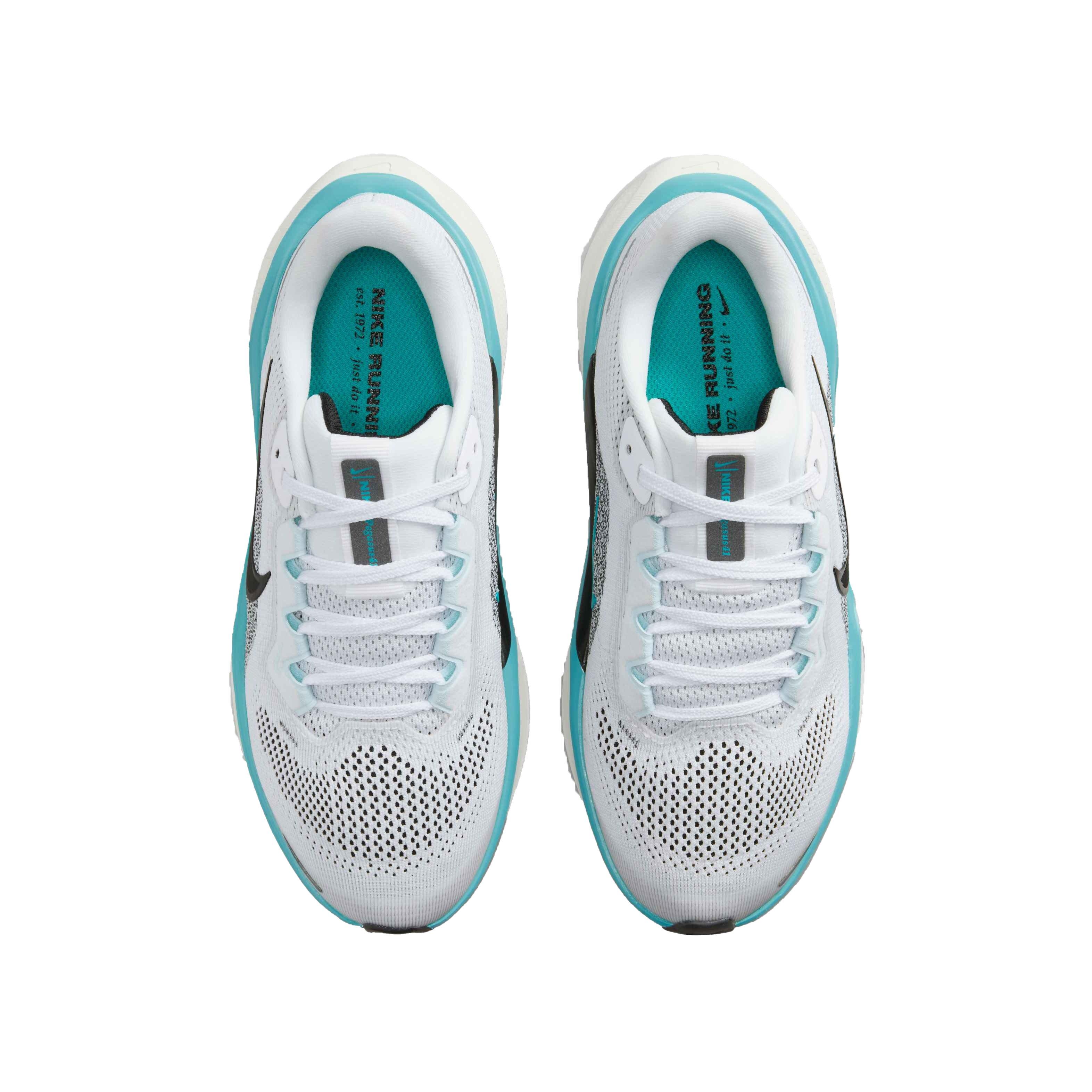 Nike Pegasus 41 Grade School Boys' "White/Black/Dusty Cactus/Glacier Blue" Running Shoe