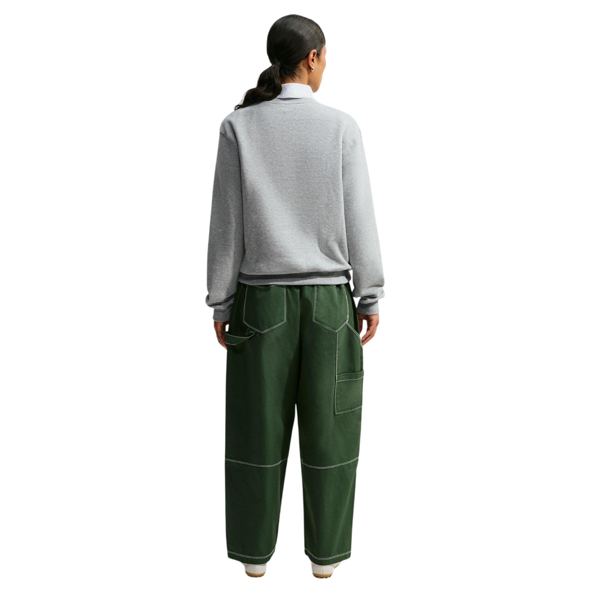 Nike Women's Studio Fleece Medium Weight Crewneck Sweatshirt - Grey - GREY