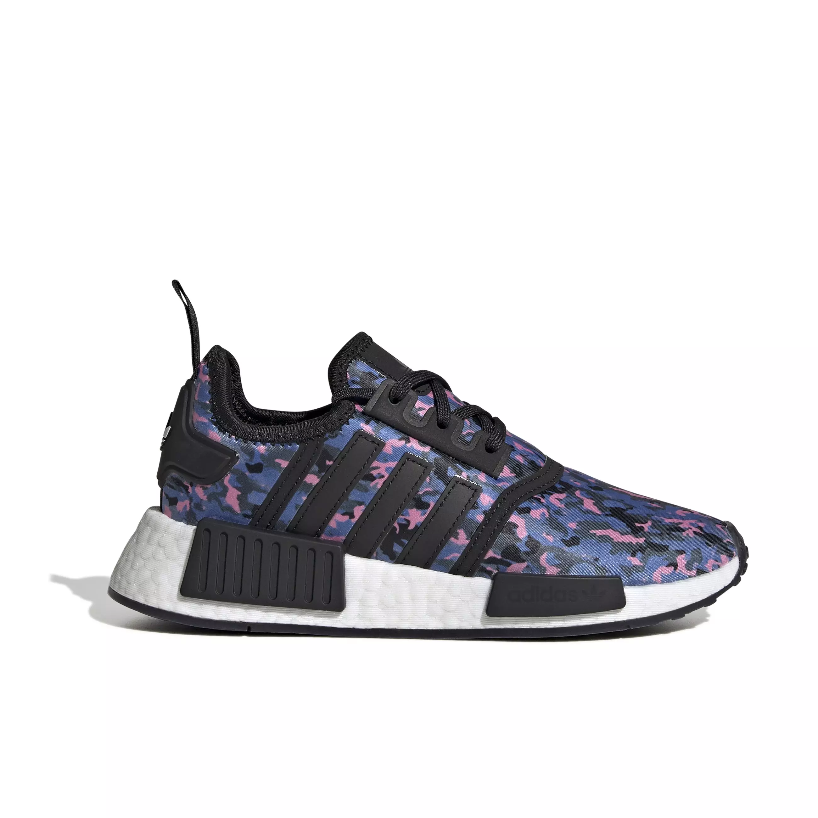 adidas Originals NMD_R1 "Core Black/Ftwr White/Core Black" Grade School Girls' Shoe - BLACK/WHITE/BLACK