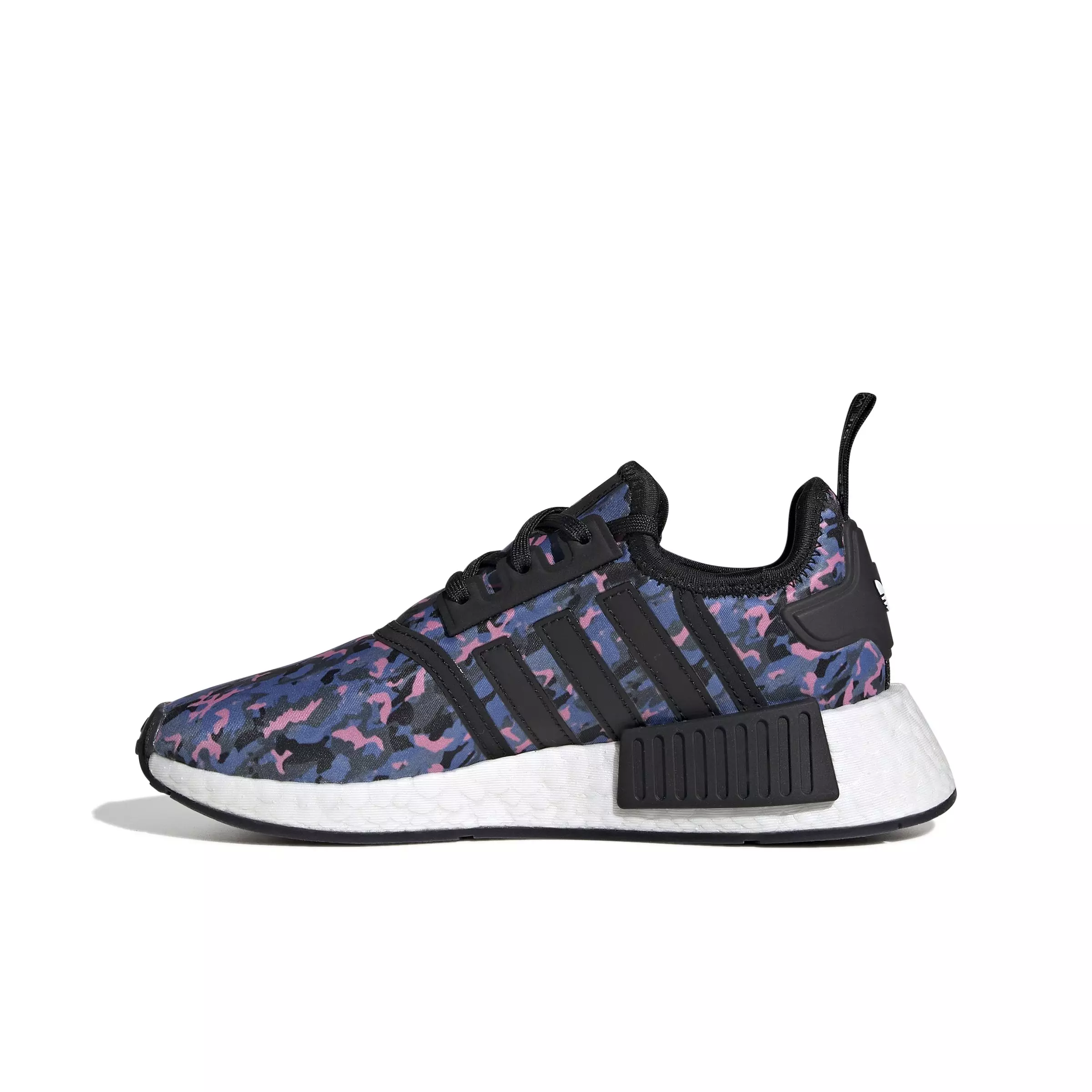 adidas Originals NMD_R1 "Core Black/Ftwr White/Core Black" Grade School Girls' Shoe - BLACK/WHITE/BLACK