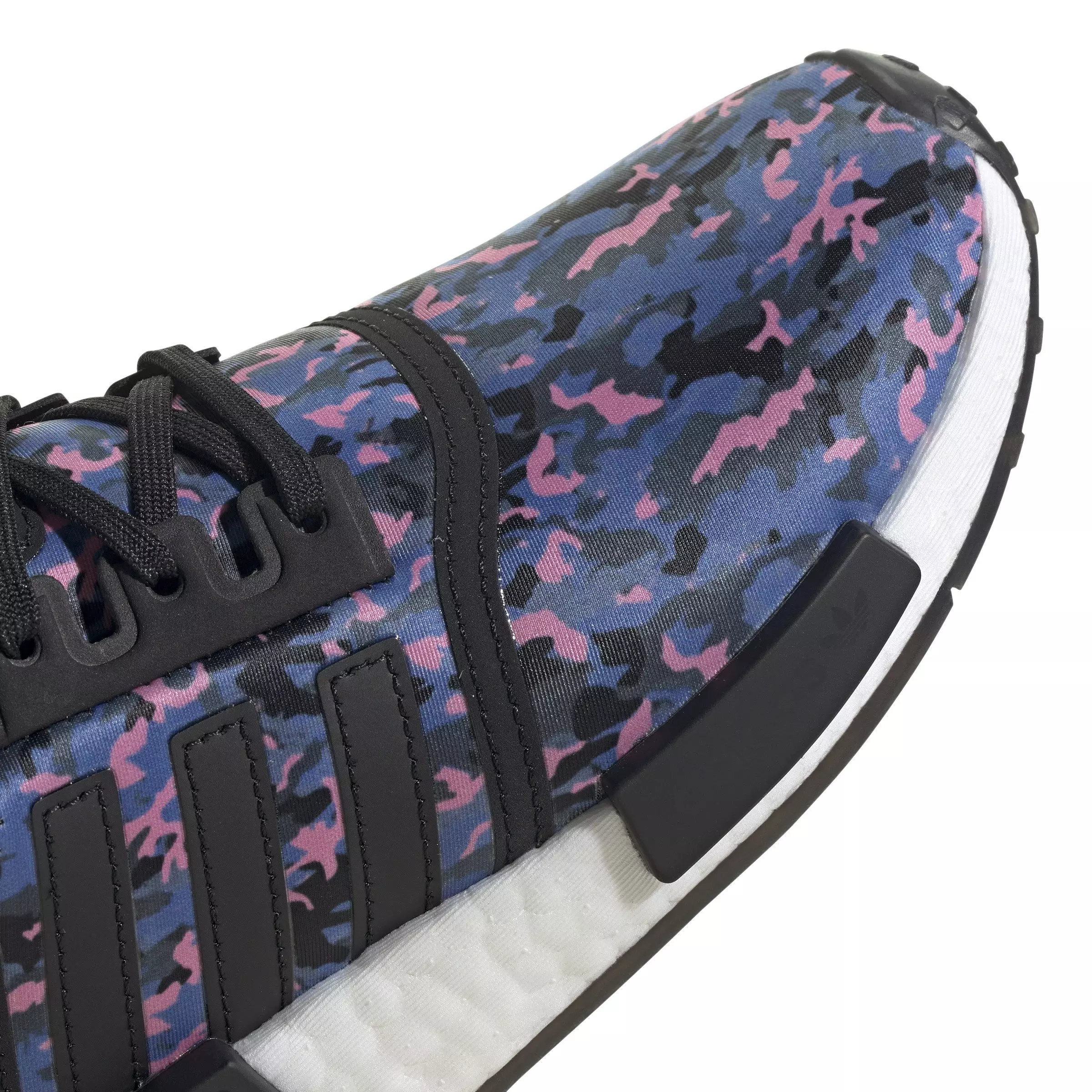 adidas Originals NMD_R1 "Core Black/Ftwr White/Core Black" Grade School Girls' Shoe - BLACK/WHITE/BLACK