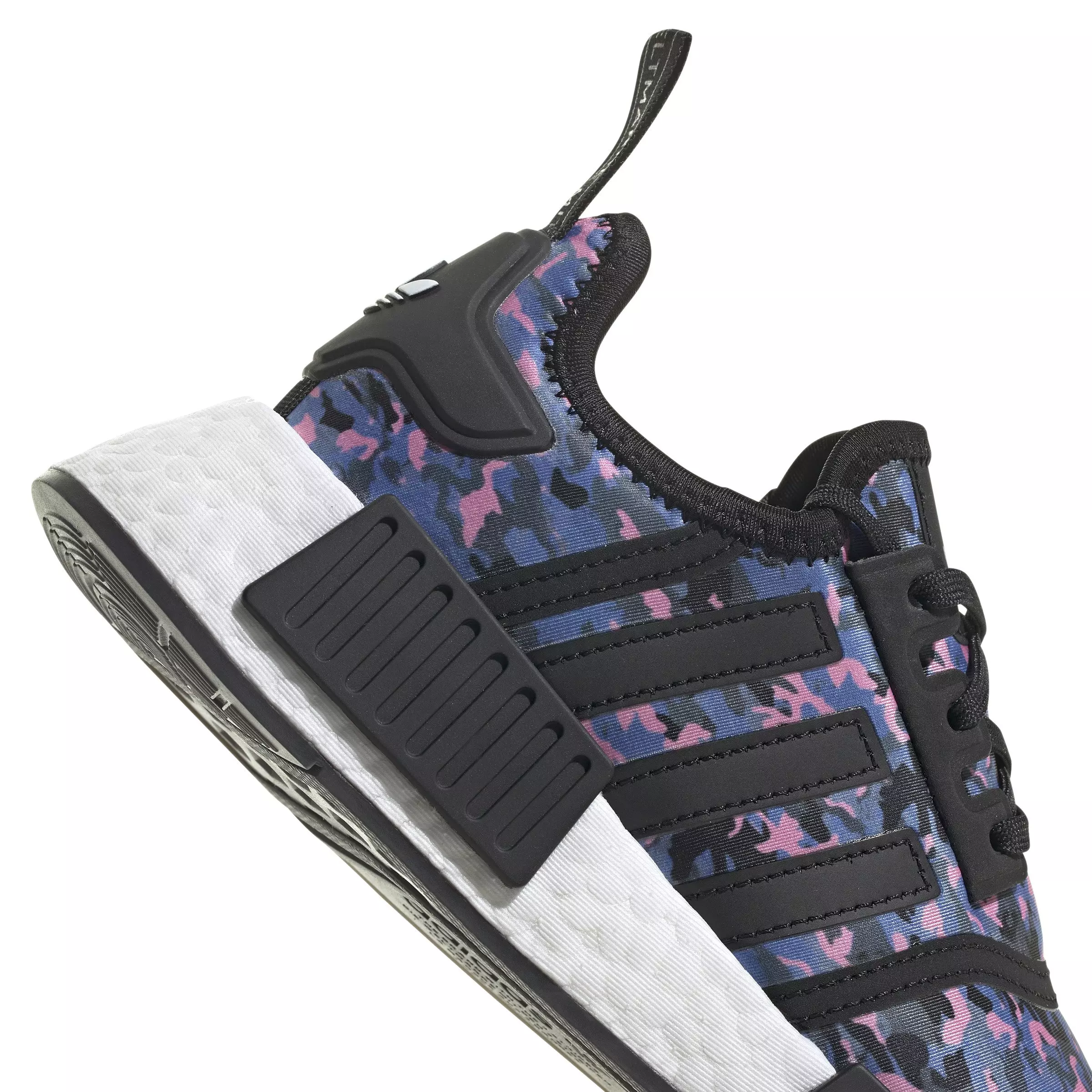 adidas Originals NMD_R1 "Core Black/Ftwr White/Core Black" Grade School Girls' Shoe - BLACK/WHITE/BLACK