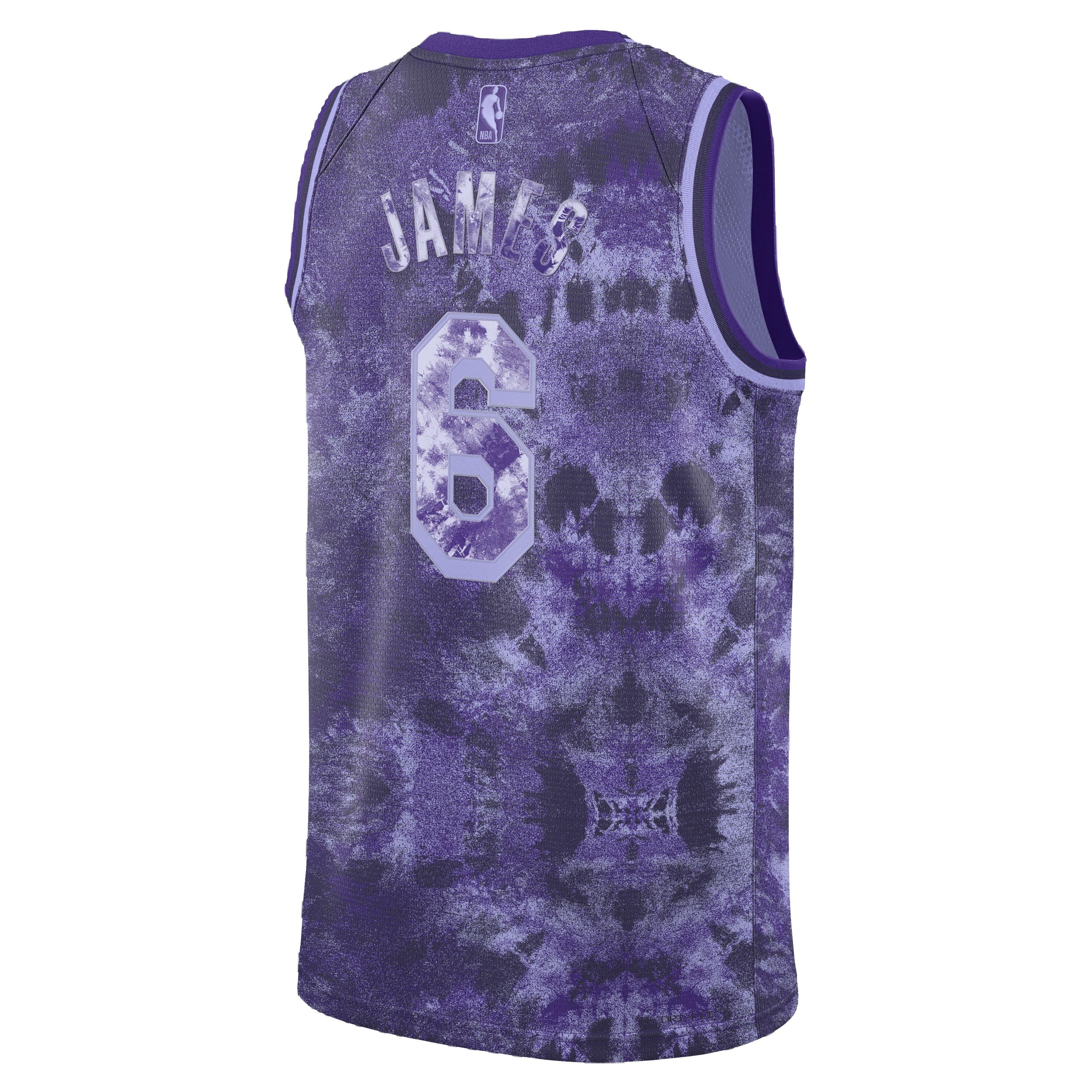 LeBron James Los Angeles Lakers 2022/23 Select Series Nike Men's Dri-Fit NBA Swingman Jersey in Purple, Size: 3XL | FD4093-580