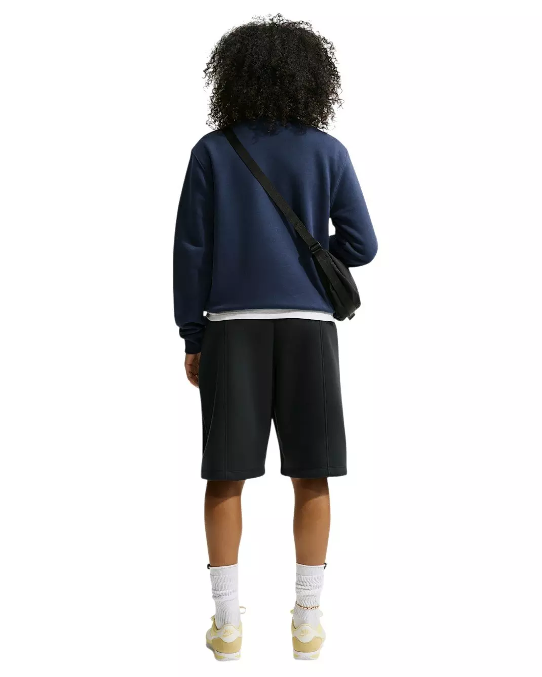 Nike Women's Studio Fleece Medium Weight Crewneck Sweatshirt - Navy - NAVY