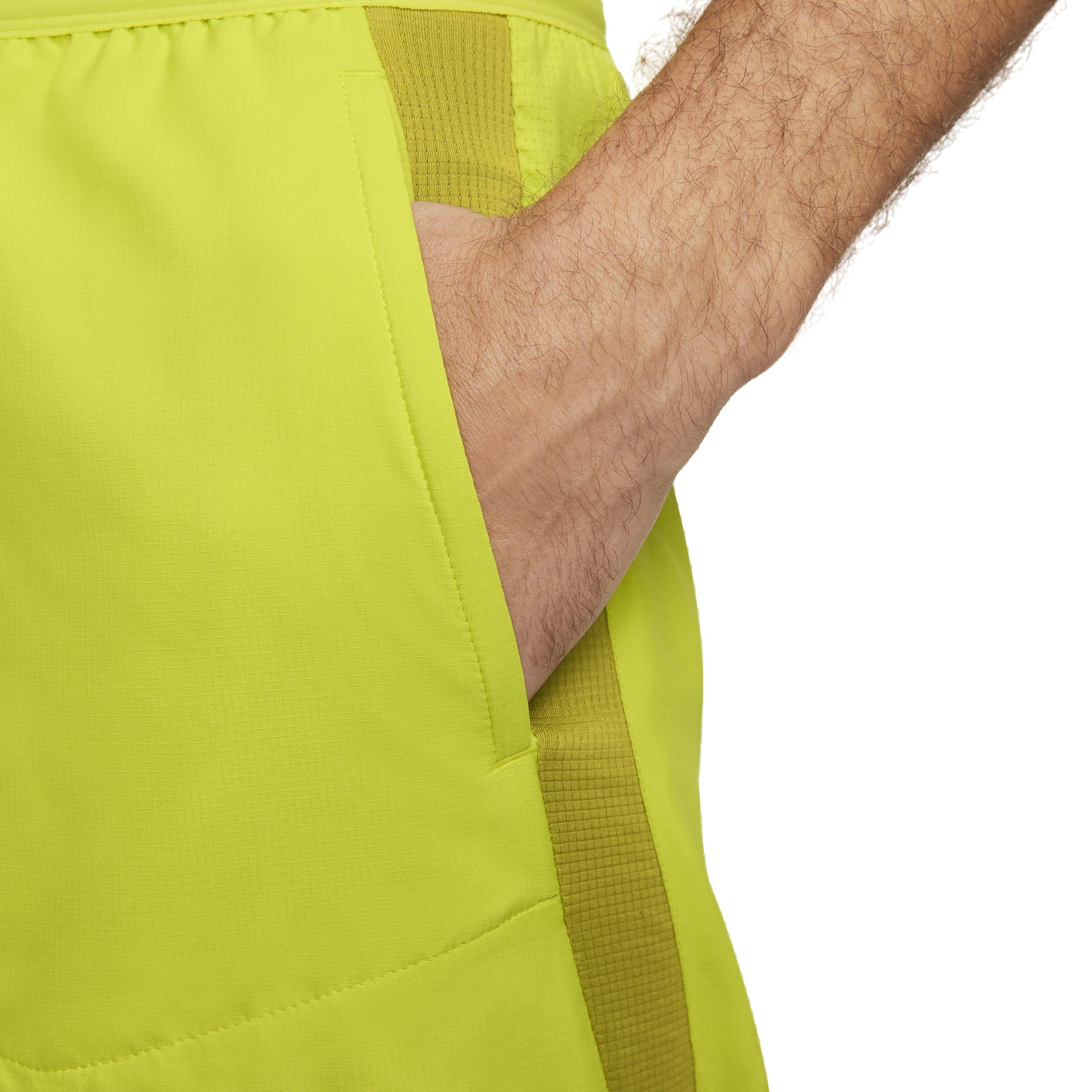 Nike Men's Dri-FIT Stride 5" 2-in-1 Hybrid Running Shorts - GREEN Thumbnail View 5