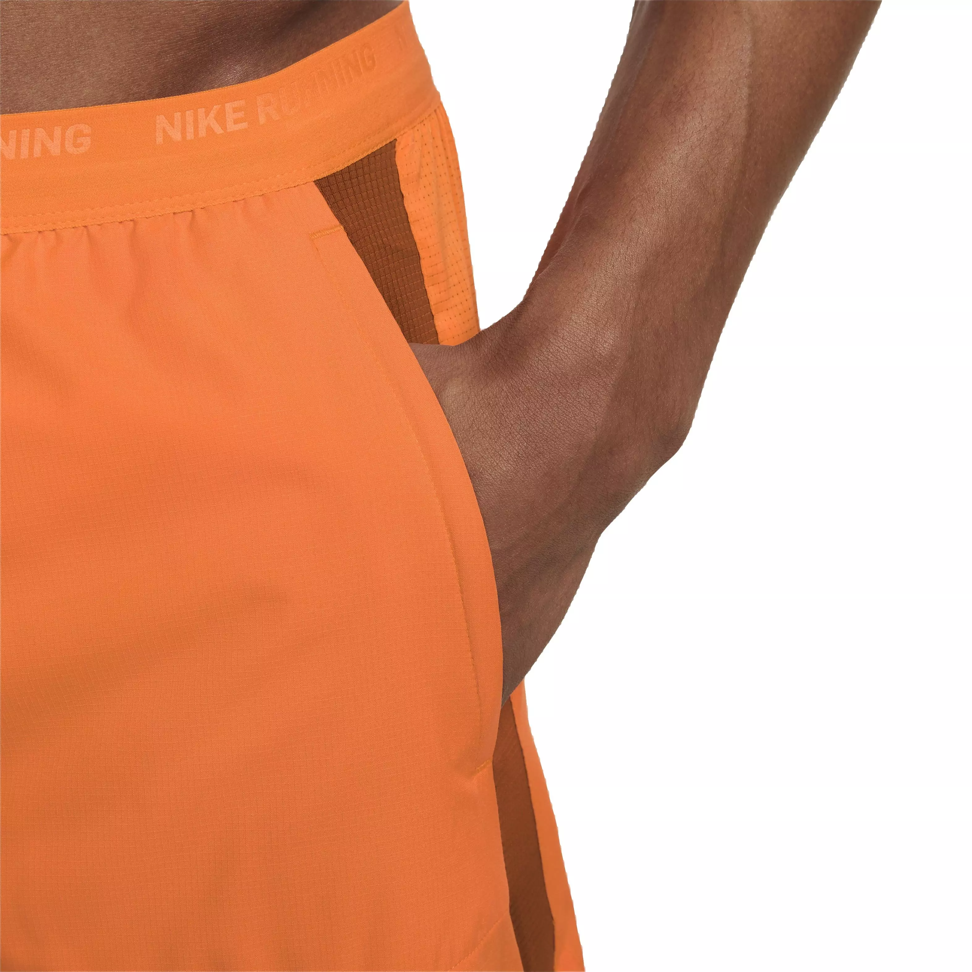 Nike Men's Dri-FIT Stride 5" 2-in-1 Hybrid Running Shorts - ORANGE