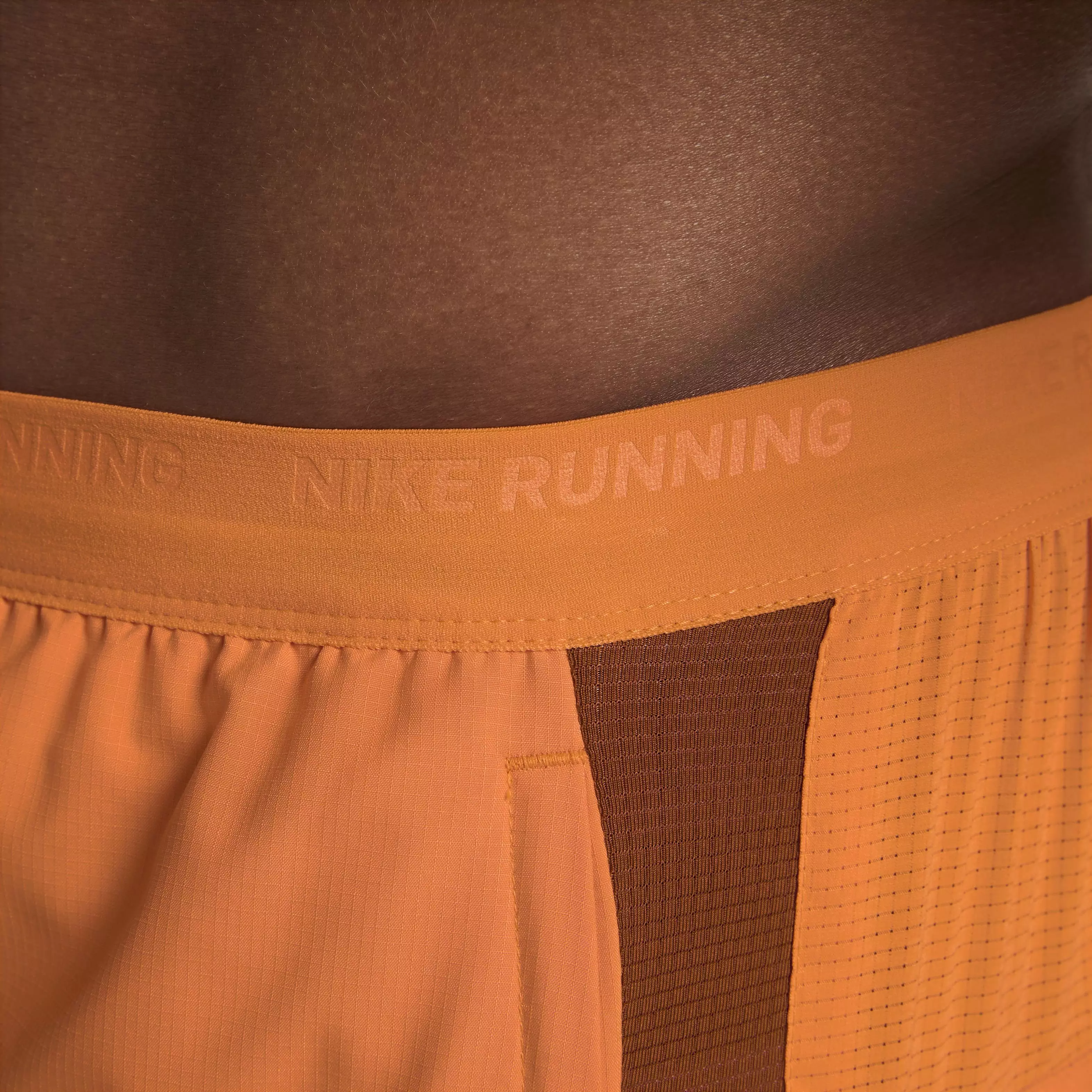 Nike Men's Dri-FIT Stride 5" 2-in-1 Hybrid Running Shorts - ORANGE