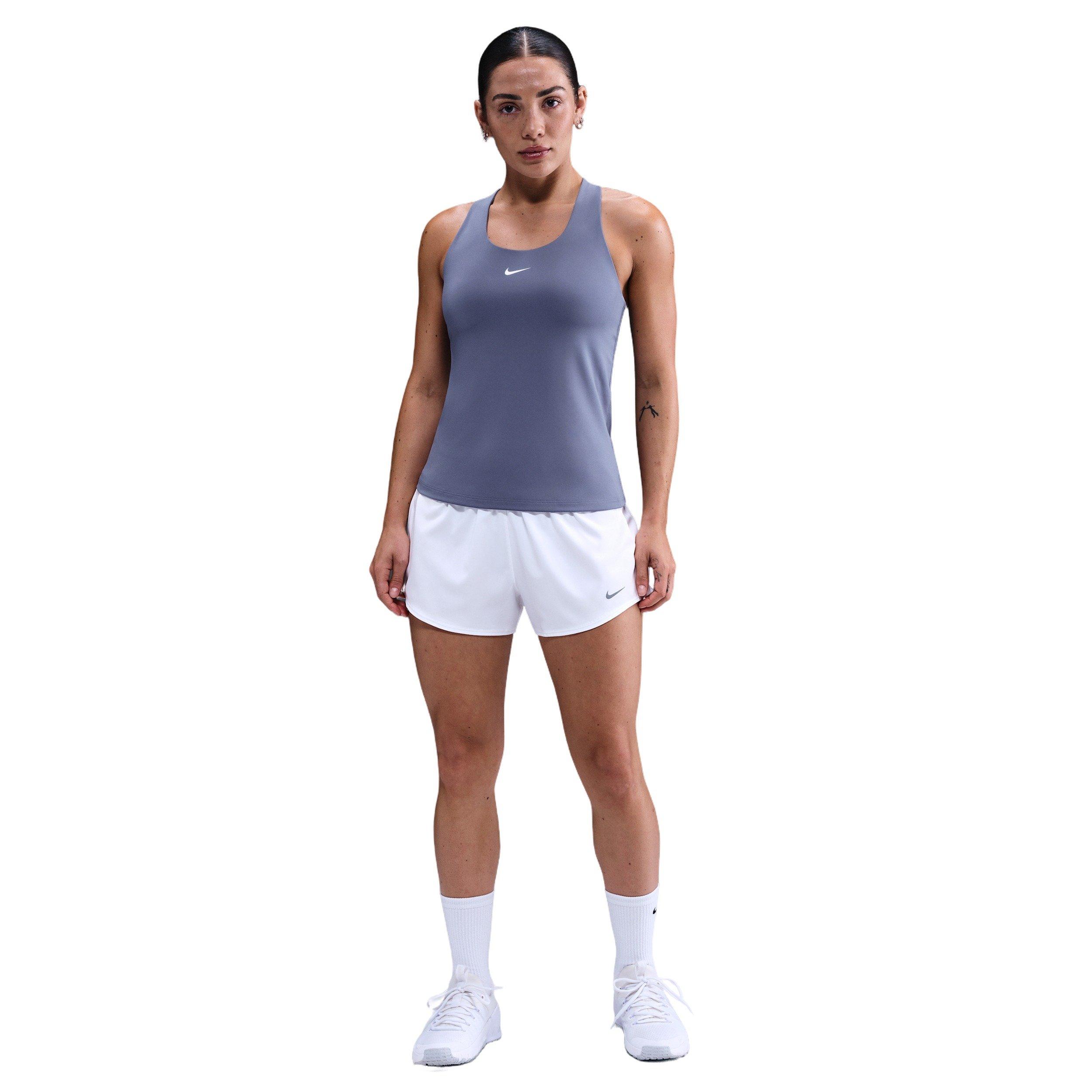 Nike Women's Swoosh Medium-Support Padded Sports Bra Tank -Indigo - INDIGO Thumbnail View 1