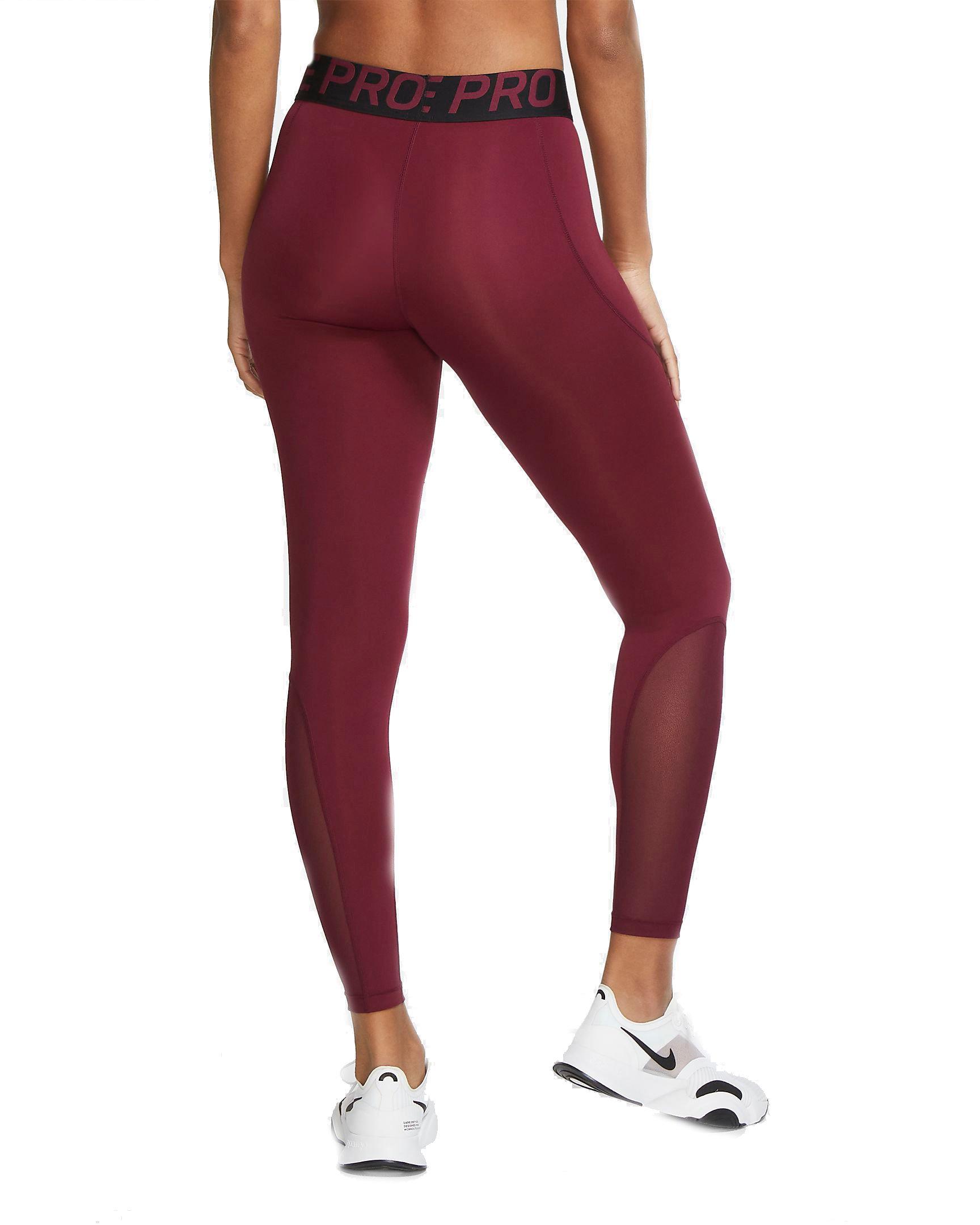 red nike pro tights