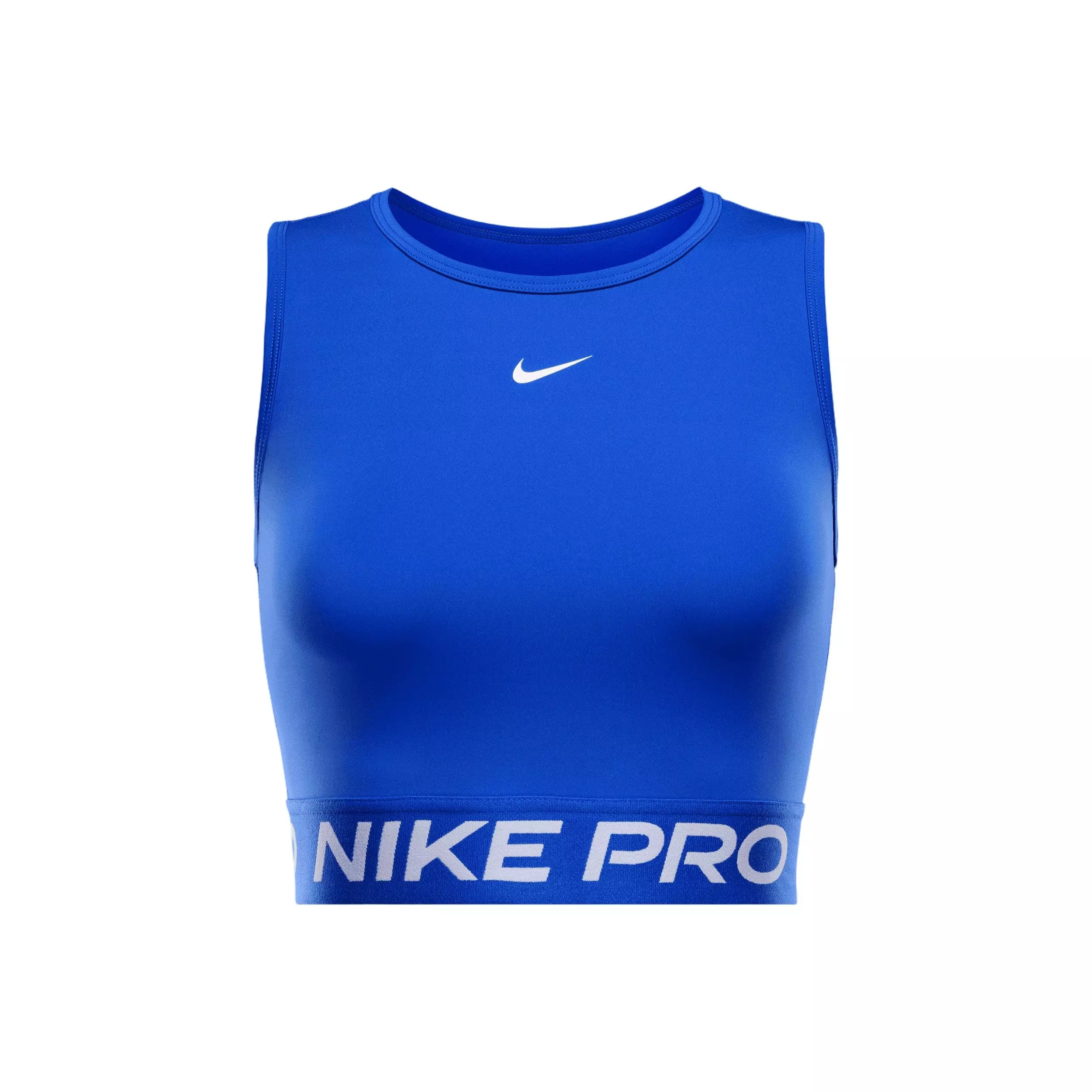 Nike Pro Women's Dri-FIT 365 Cropped Tank Top -Blue - BLUE