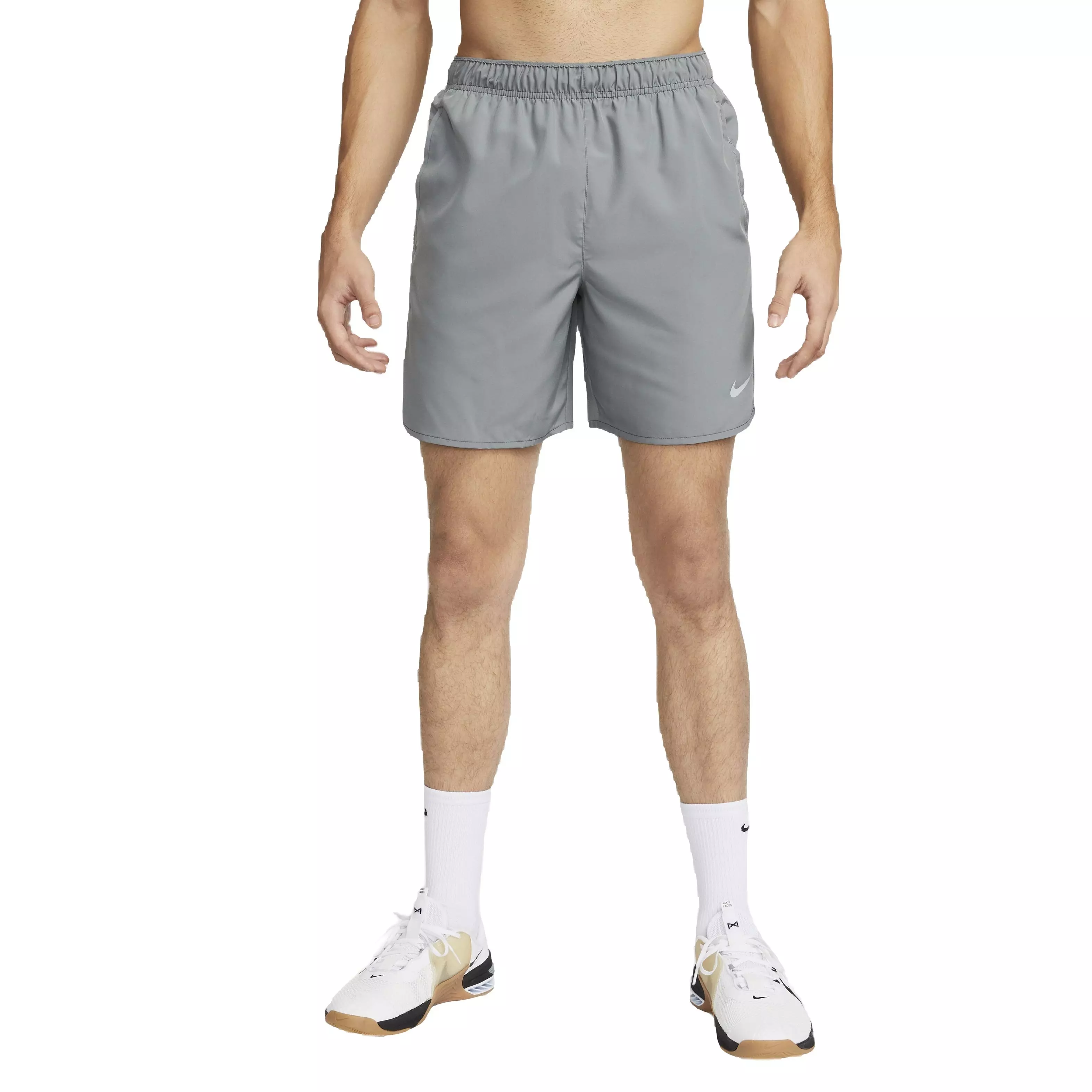 Nike Men's Dri-FIT Challenger 7" Unlined Running Shorts - GREY