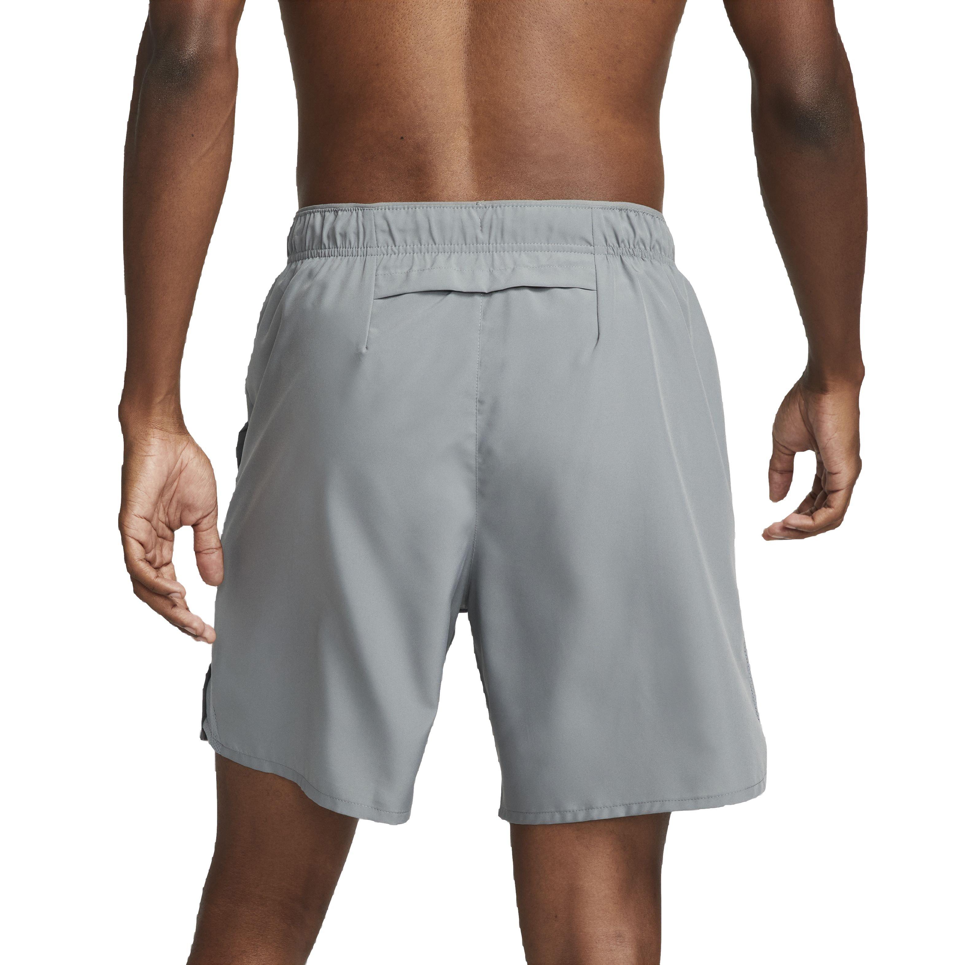 Nike Men's Dri-FIT Challenger 7" Brief-Lined Running Shorts - GREY Thumbnail View 3